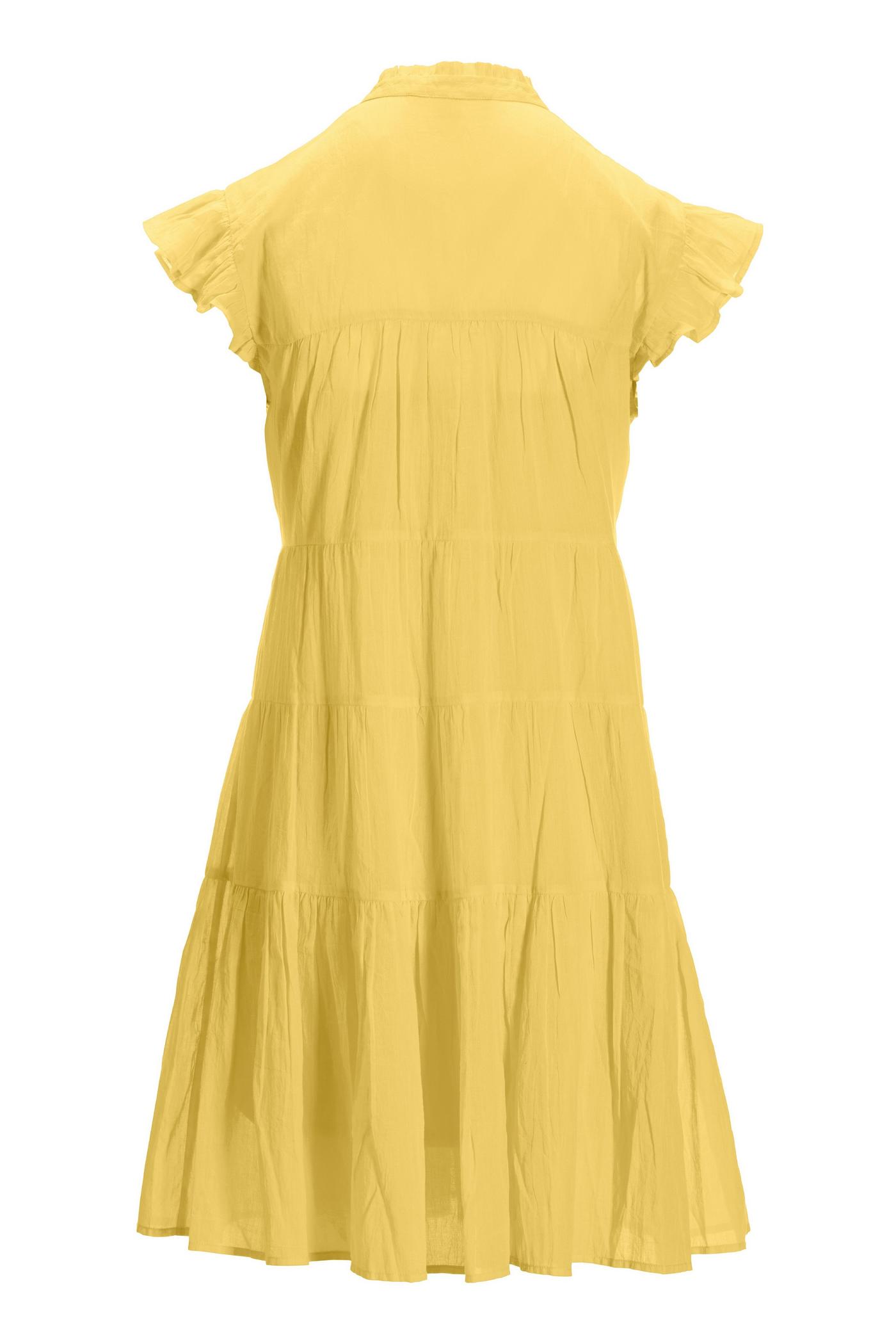 Kate Spade Poplin Ruffle Tiered Dress sold in Yellow Size 0