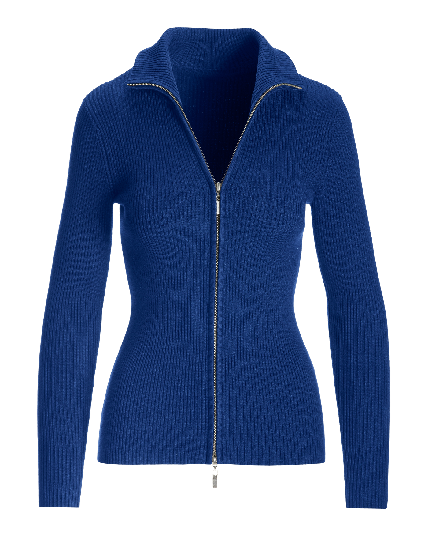Ribbed Full Zip Cardigan Lapis Blue | Boston Proper Ribbed Full Zip Cardigan Lapis Blue | Boston Proper