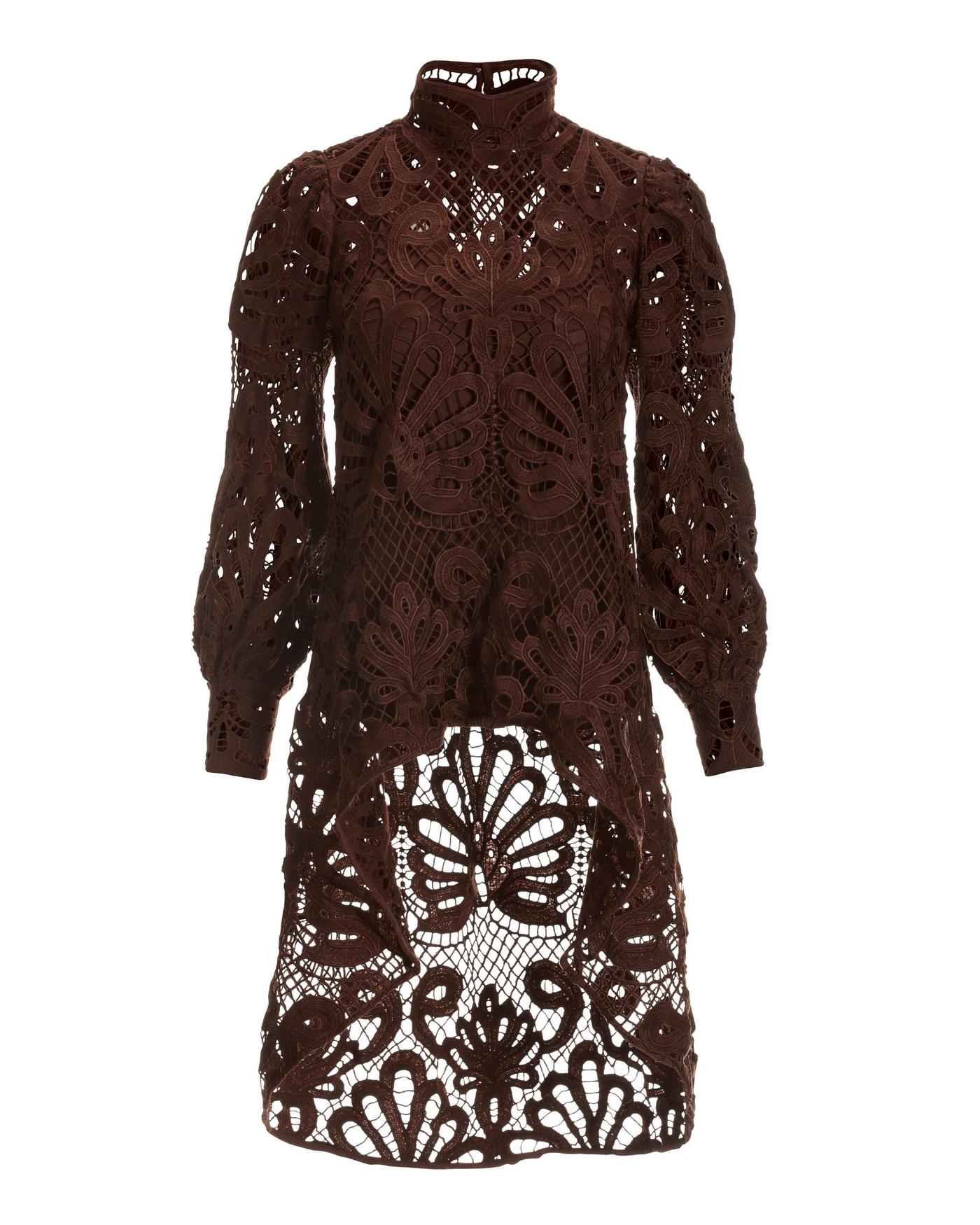 h&m brown lace dress Lace long sleeve modest JUMPSUITS | Jumpsuit