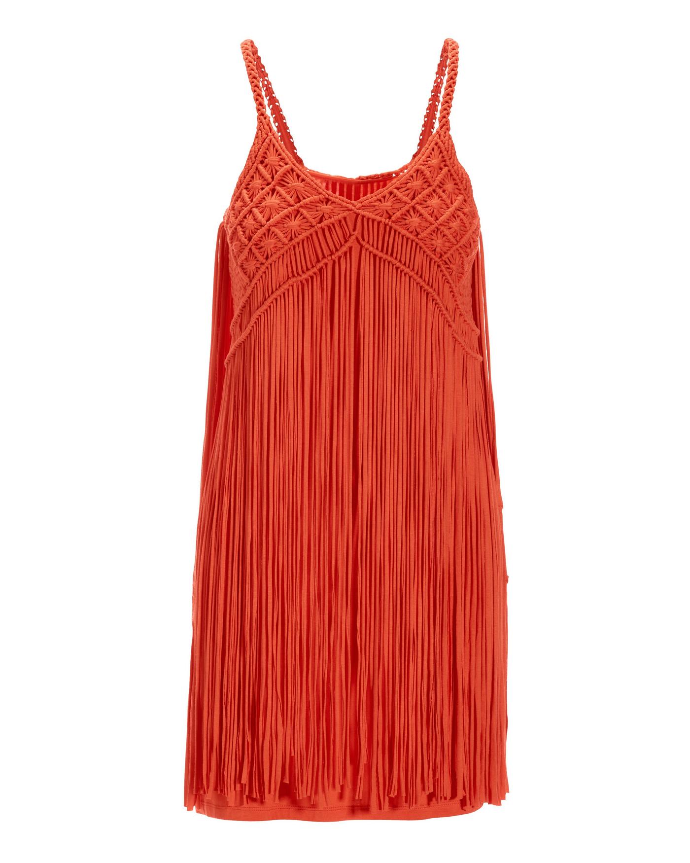 blue dress for baby girl Always In The Lead Coral Orange Linen Dress – Shop the Mint main image 0