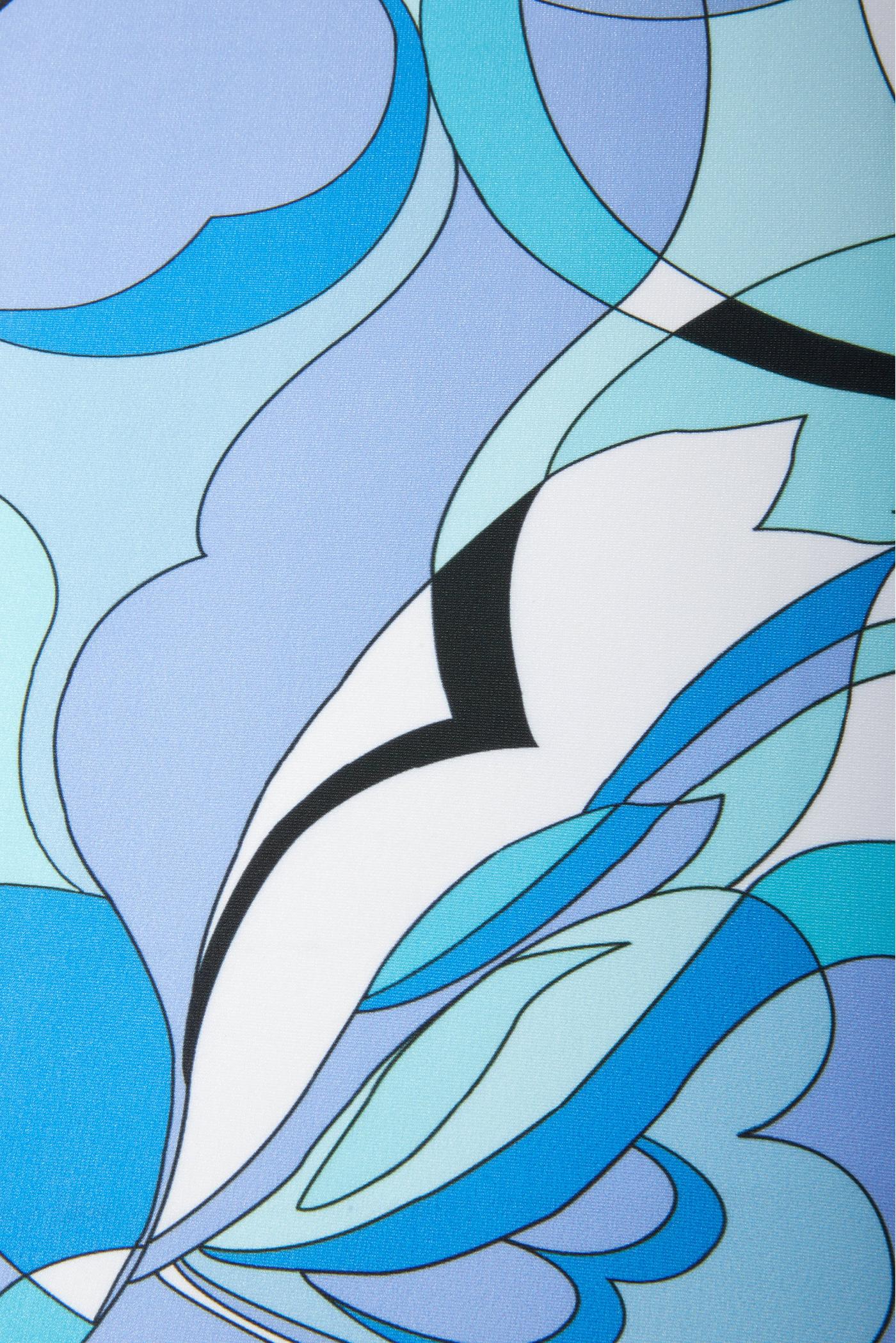 Ocean Abstract Print Center Slit Maxi Dress - Blue Multicolor | Boston  Proper