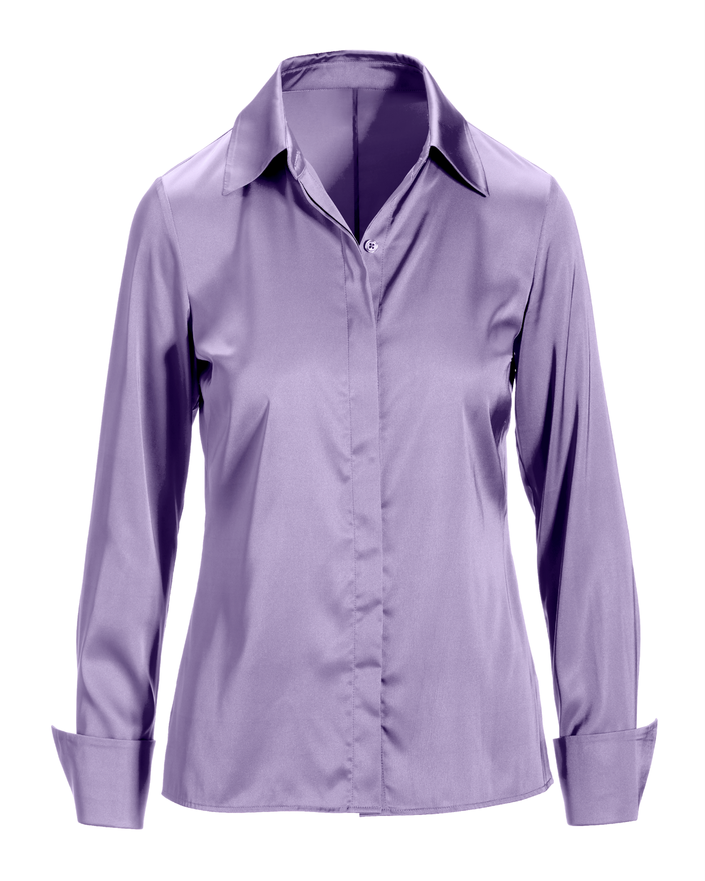 Sophia Button-Up Charmeuse Blouse - Sand Verbena | Boston Proper