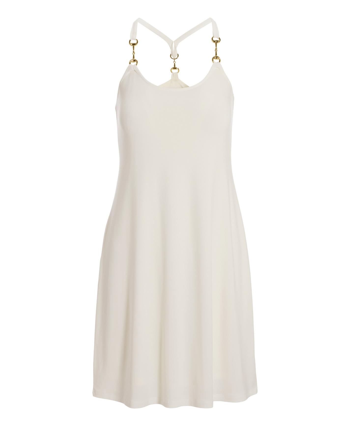 slim fit dress slacks Notch Tank Dress White / 4XL main image 0