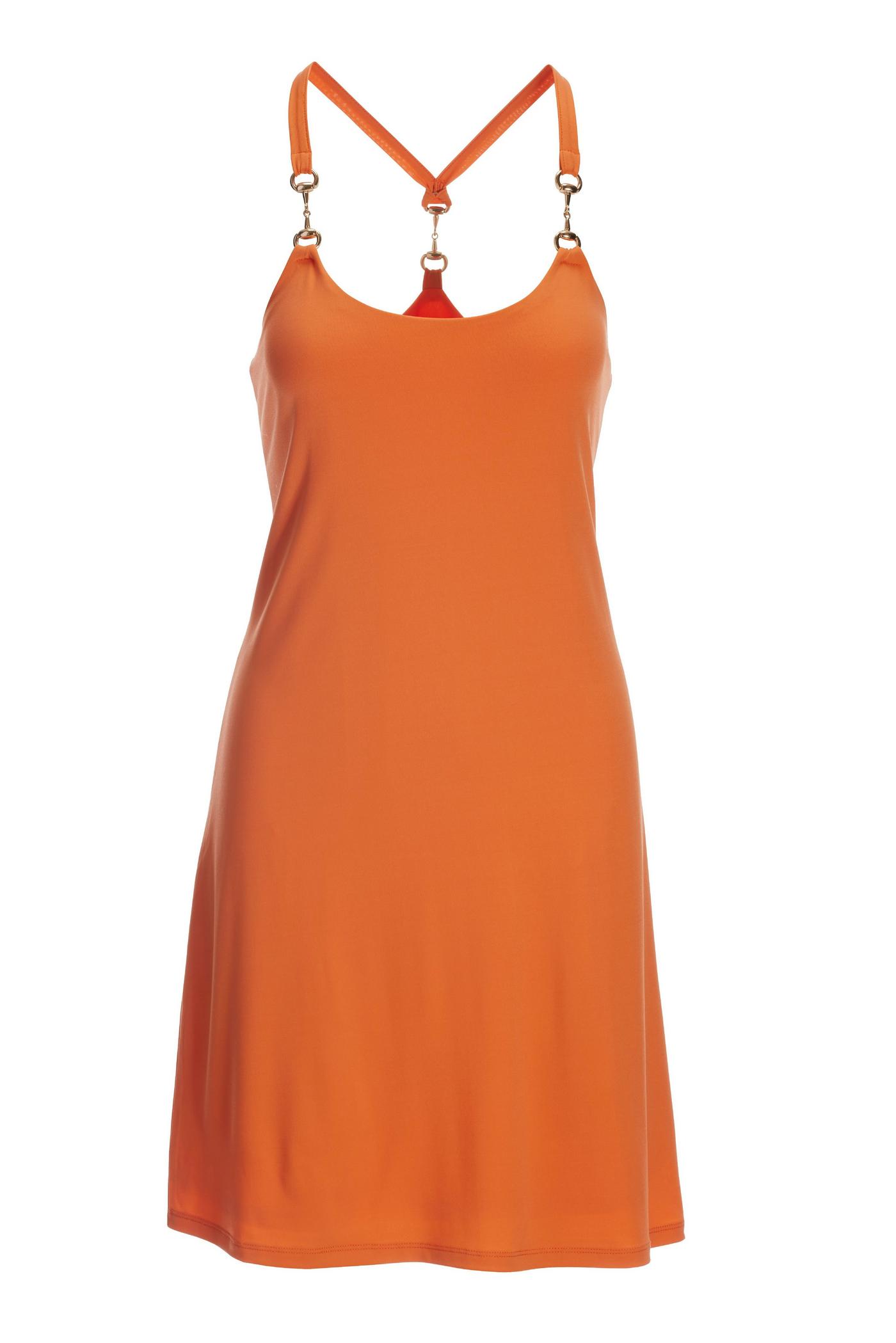 Hardware Sleeveless Tank Dress - Nectarine | Boston Proper