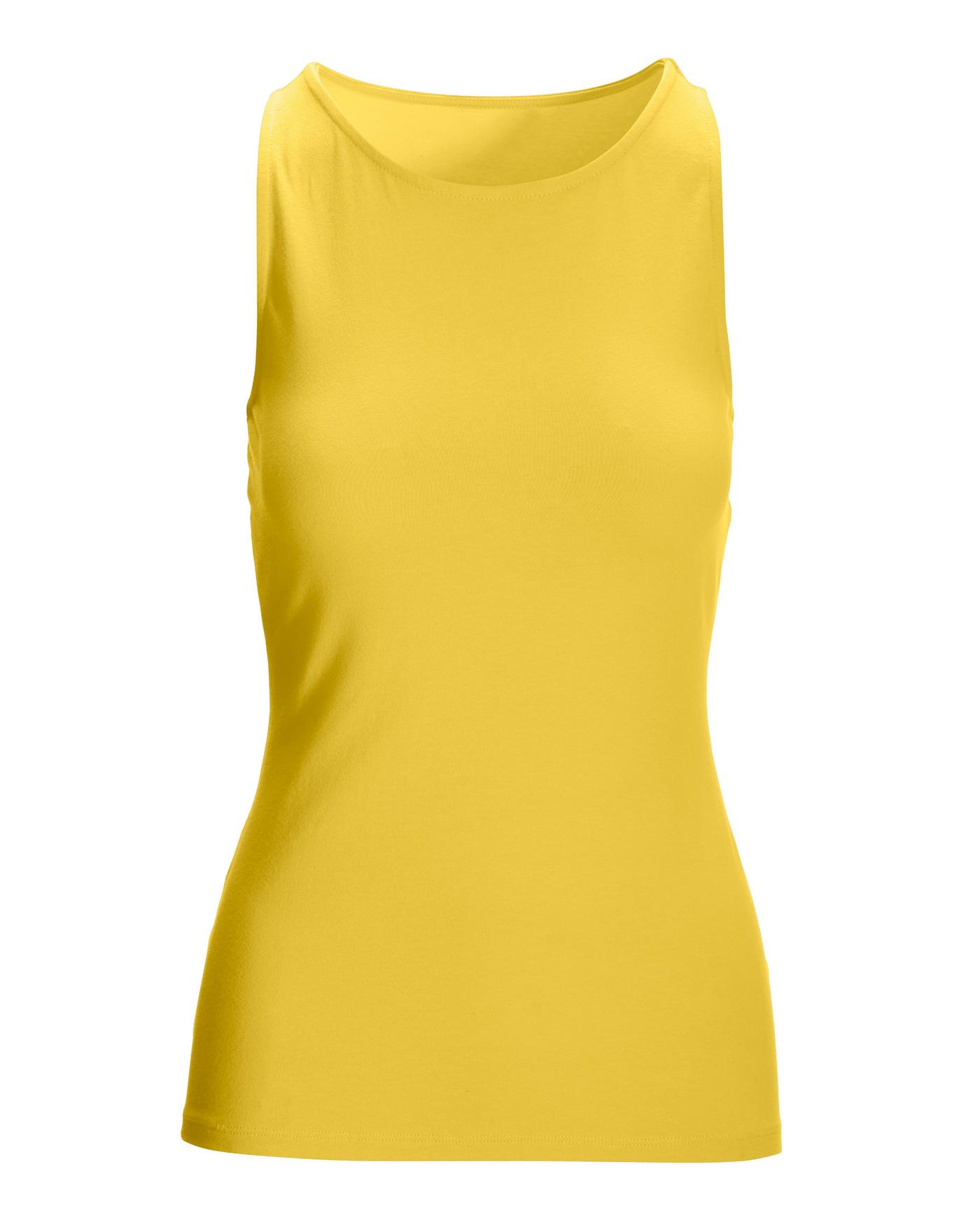 So Sexy High Neck Knit Tank Top - Lemon Zest Yellow | Boston Proper