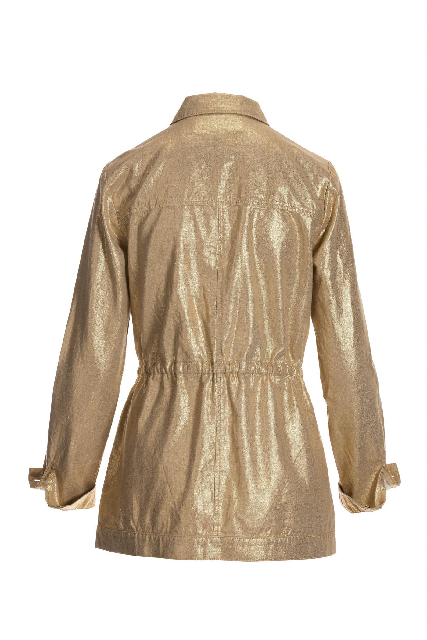 Metallic Brushed Linen Utility Jacket Neutral | Boston Proper Metallic Brushed Linen Utility Jacket Neutral | Boston Proper