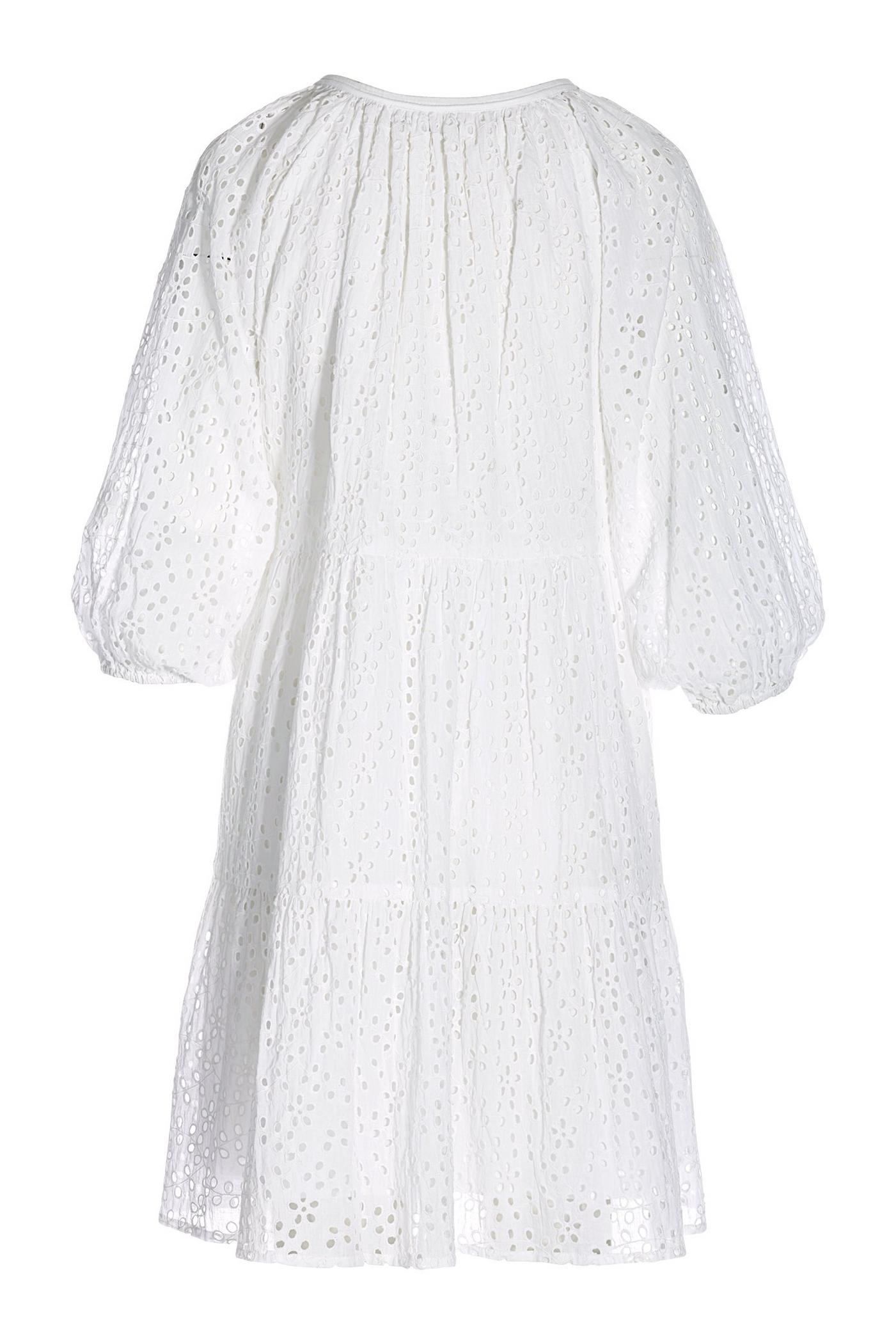 Tiered Eyelet Dress - White | Boston Proper