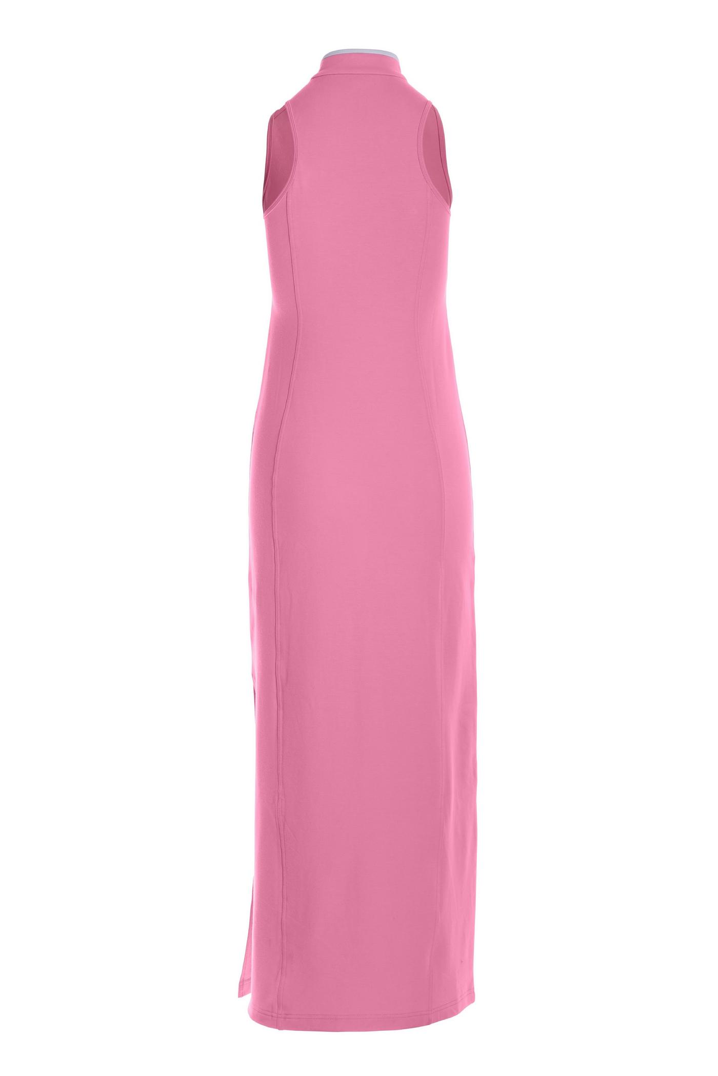 Sleeveless Chic Zip Maxi Dress - Sachet Pink | Boston Proper