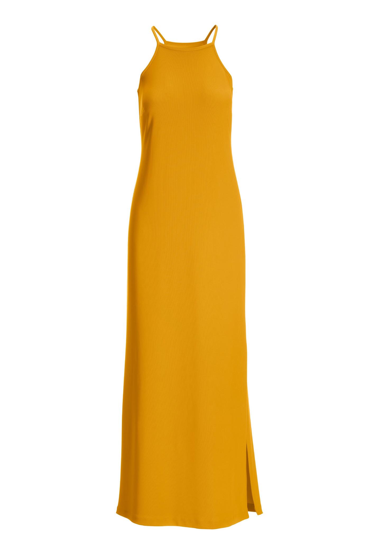 knee length dresses for ladies Gloria Yellow Maxi Dress - 10
