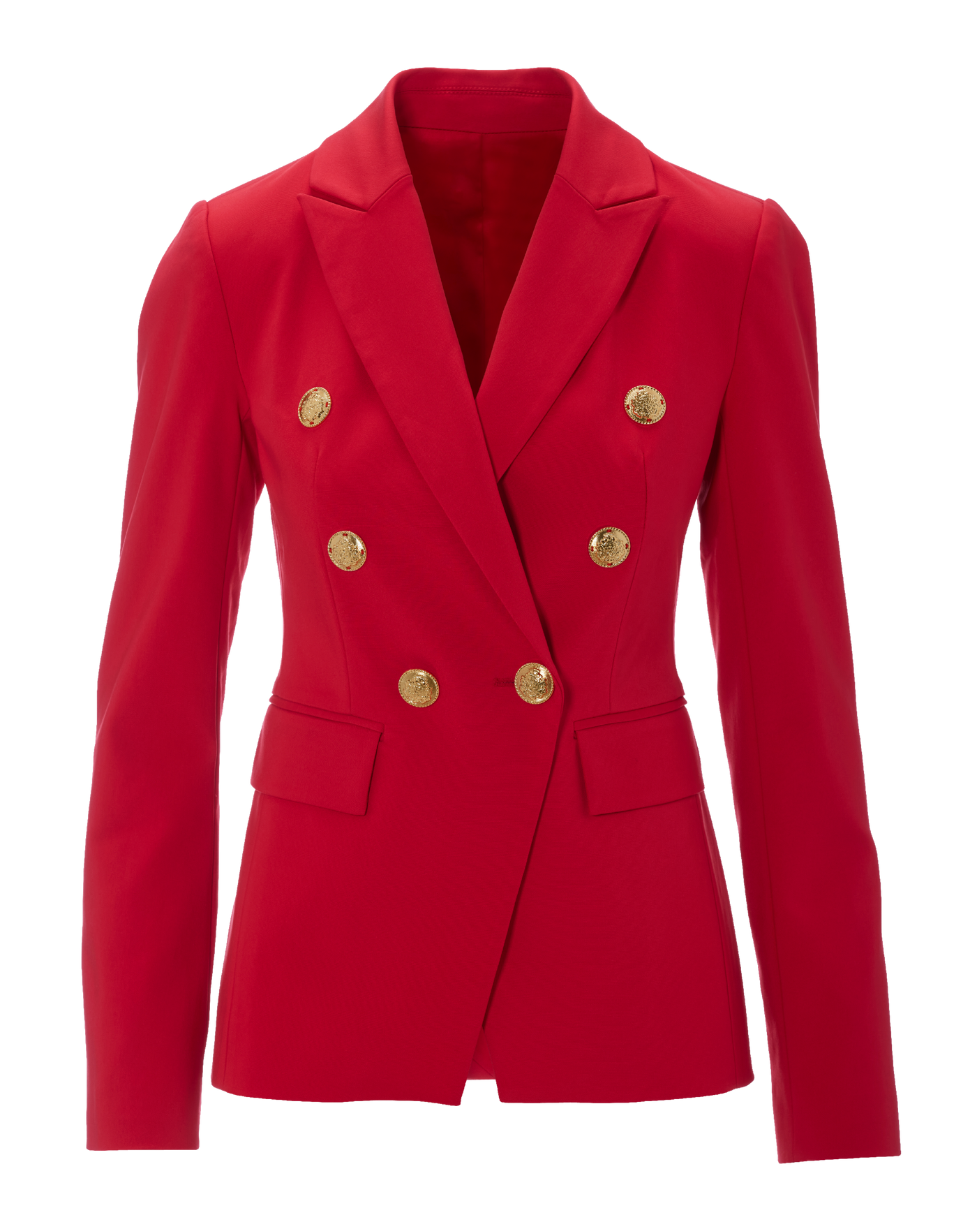 Modern Double-Breasted Blazer - Racing Red | Boston Proper