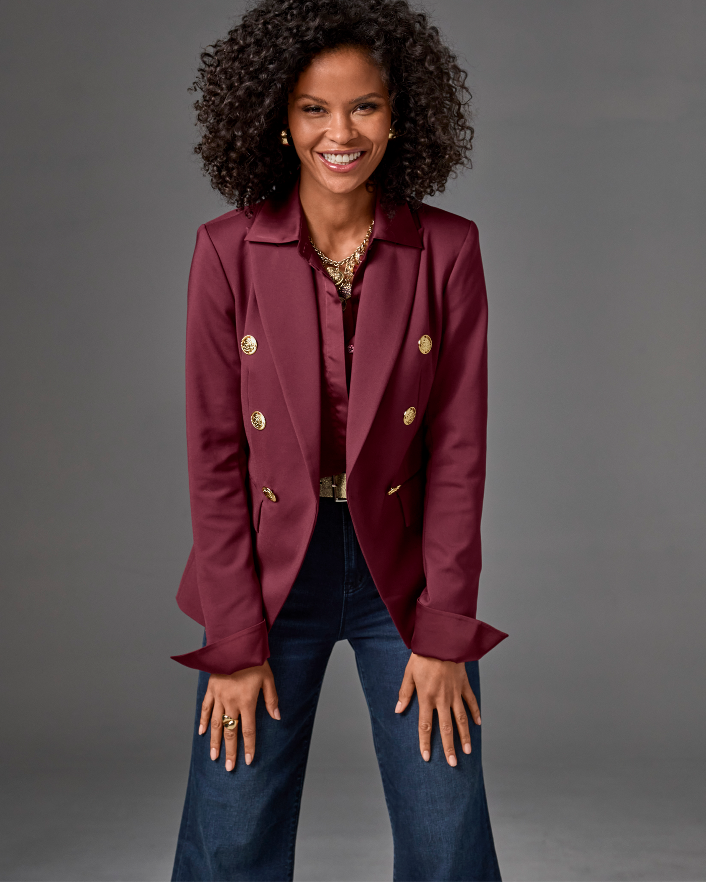Modern Double-Breasted Blazer Chocolate Torte