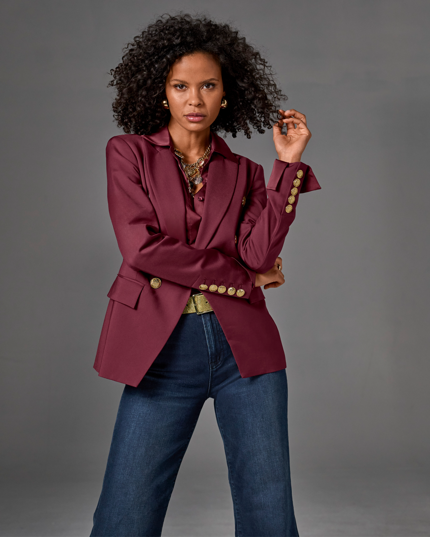 Modern Double-Breasted Blazer Chocolate Torte