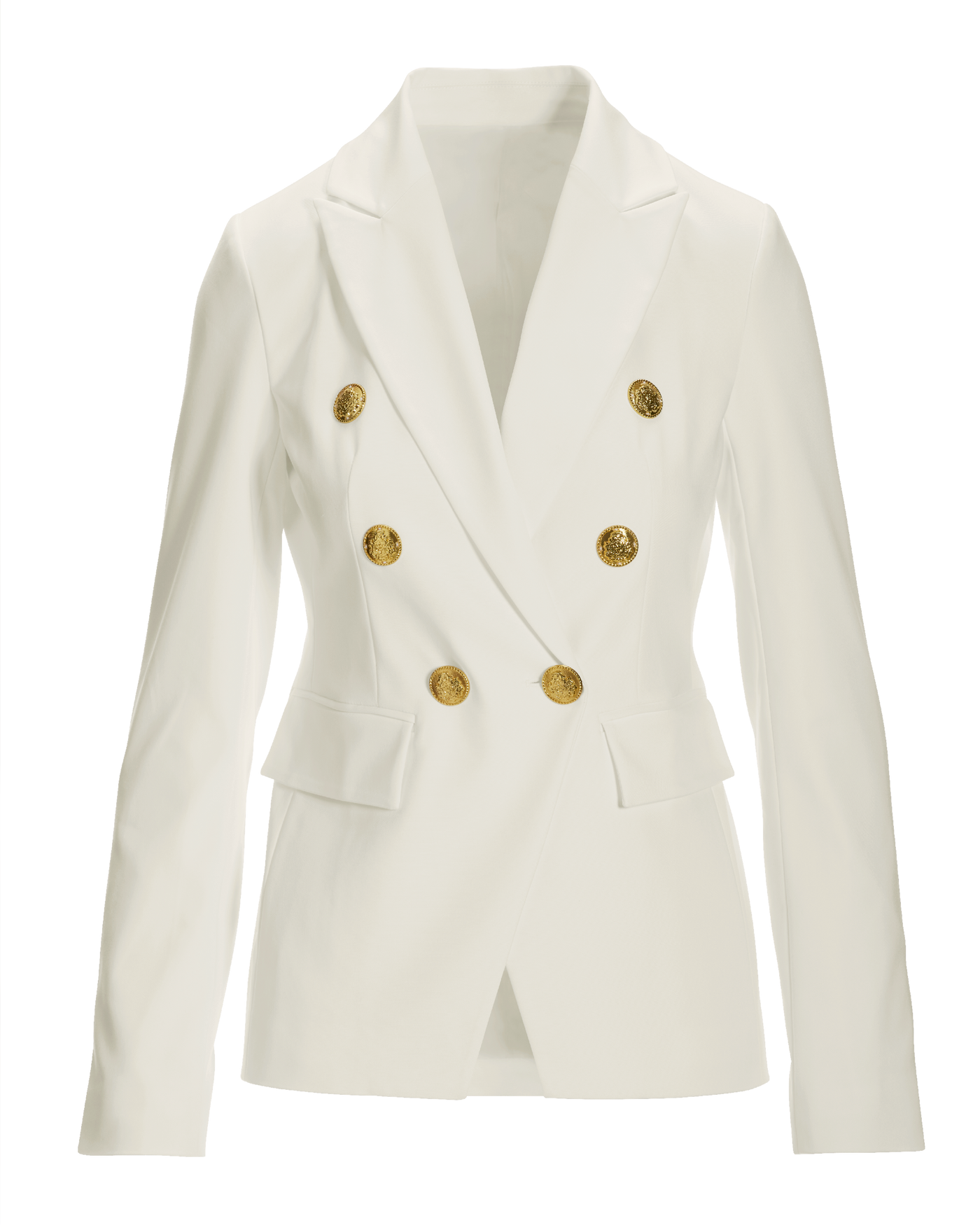 Modern Double-Breasted Blazer Lemon Drop