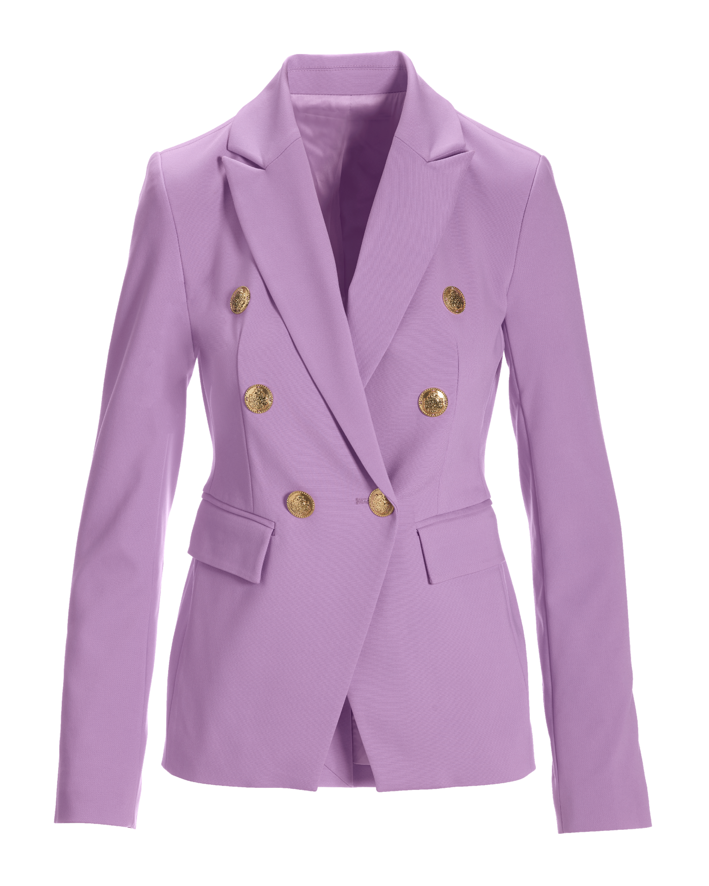Modern Double-Breasted Blazer Sheer - Lilac | Boston Proper