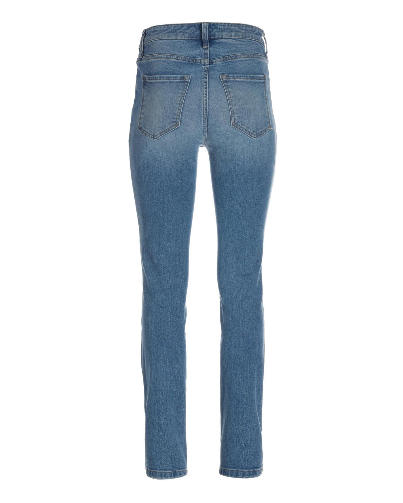 Newport High-Rise Slim Straight-Leg Jean Light Wash Boston Proper