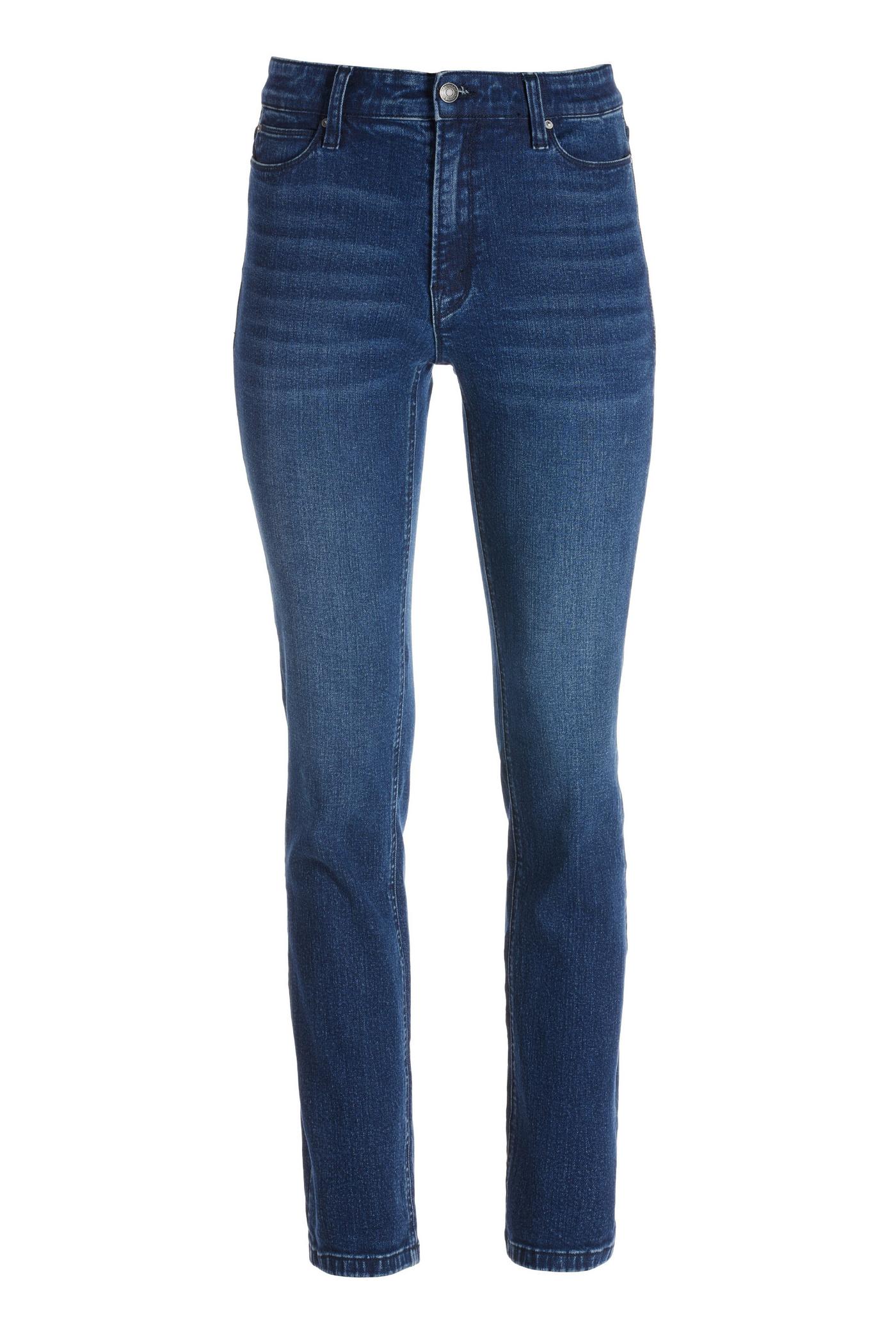 Proper High-Rise Slim Straight-Leg Jean - Dark / Medium