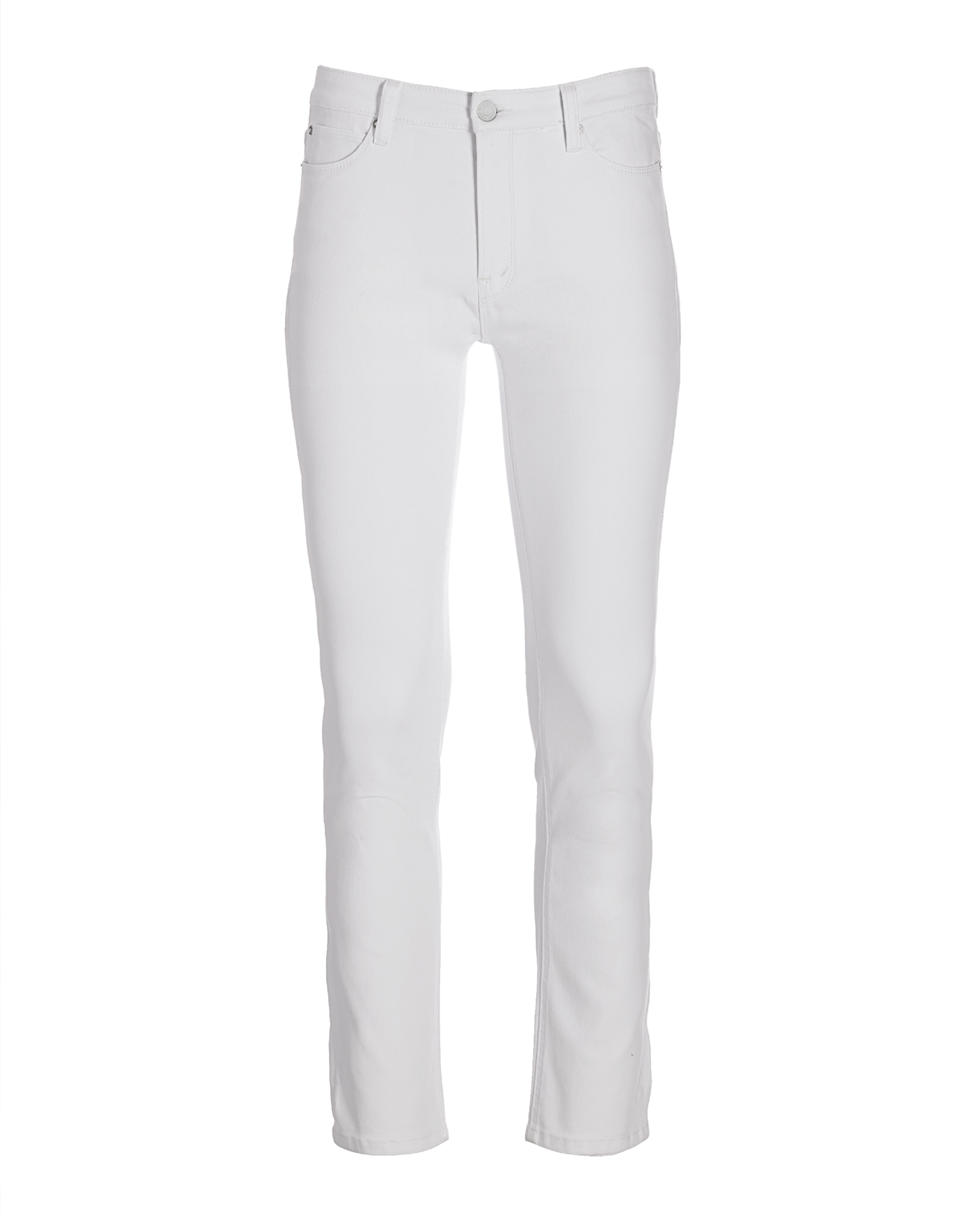 Newport High-Rise Slim Straight-Leg Jean White