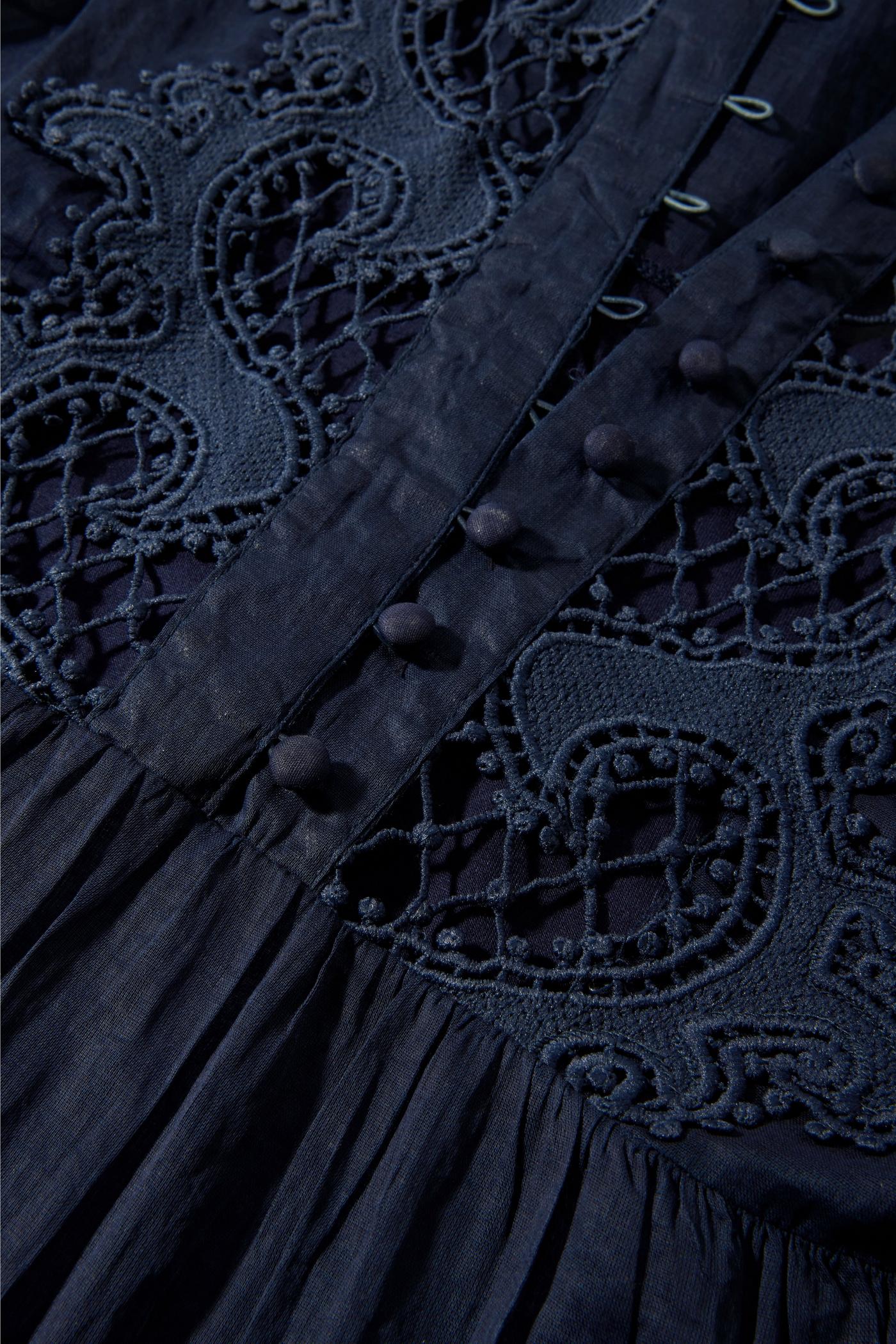 Long Sleeve Lace Dress - Black Iris | Boston Proper