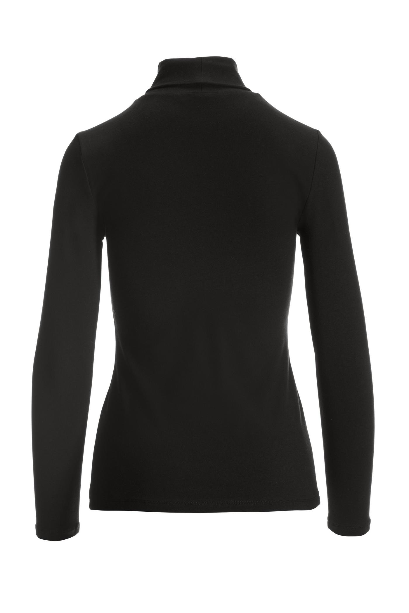 Turtleneck shirt black sales