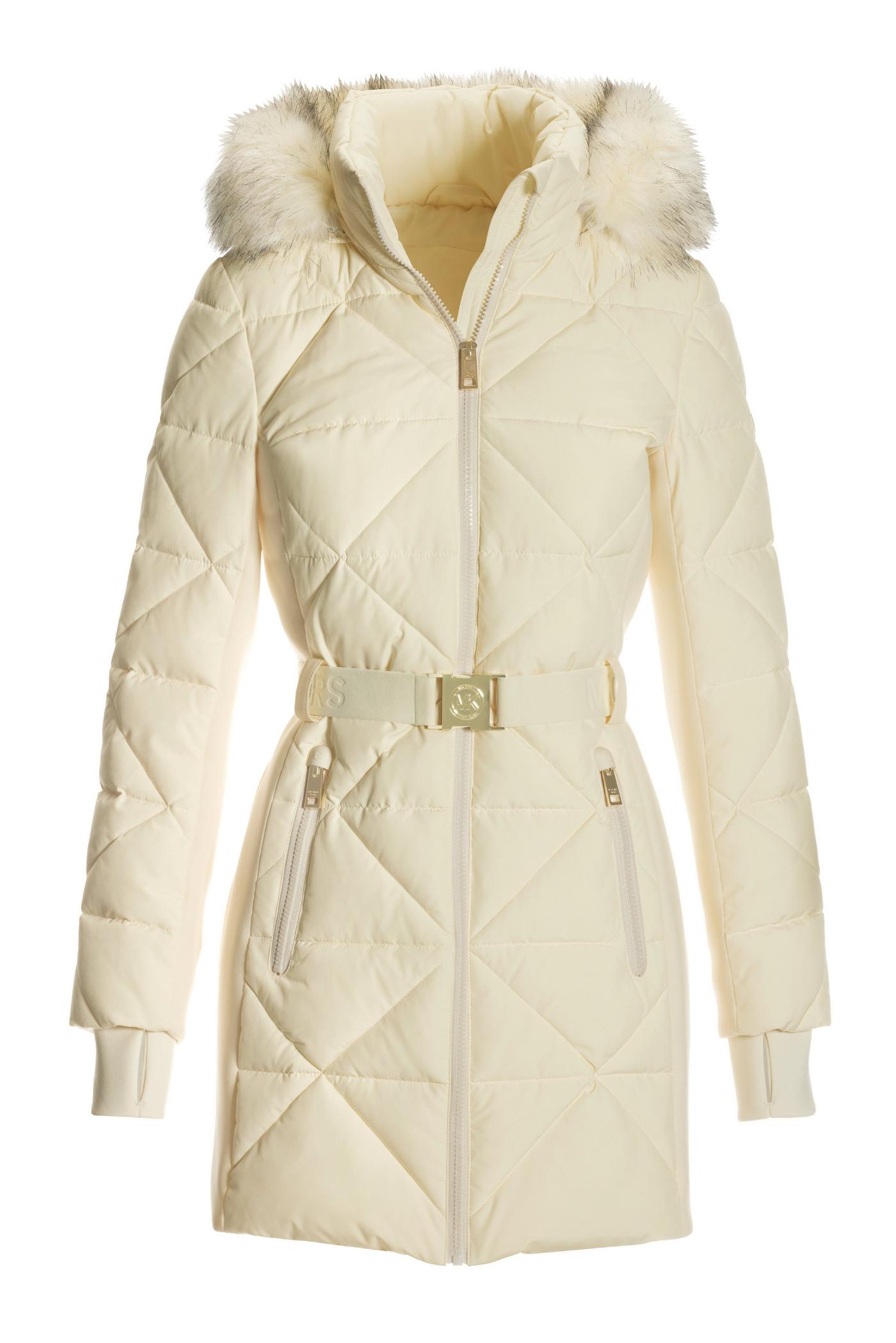 Belted Puffer Jacket - Bone | Boston Proper