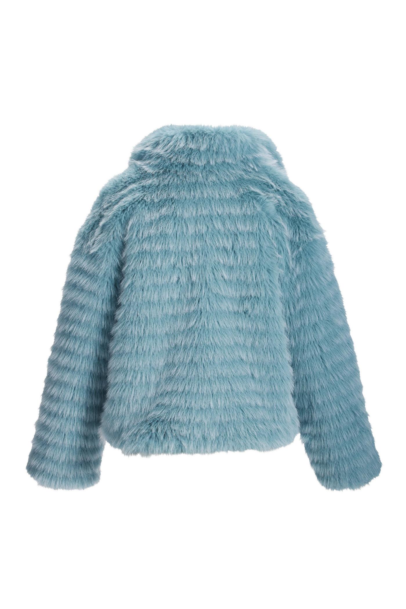 EMBA ファーコート 総丈81cm Lサイズ相当 ブルーフロストフォックス