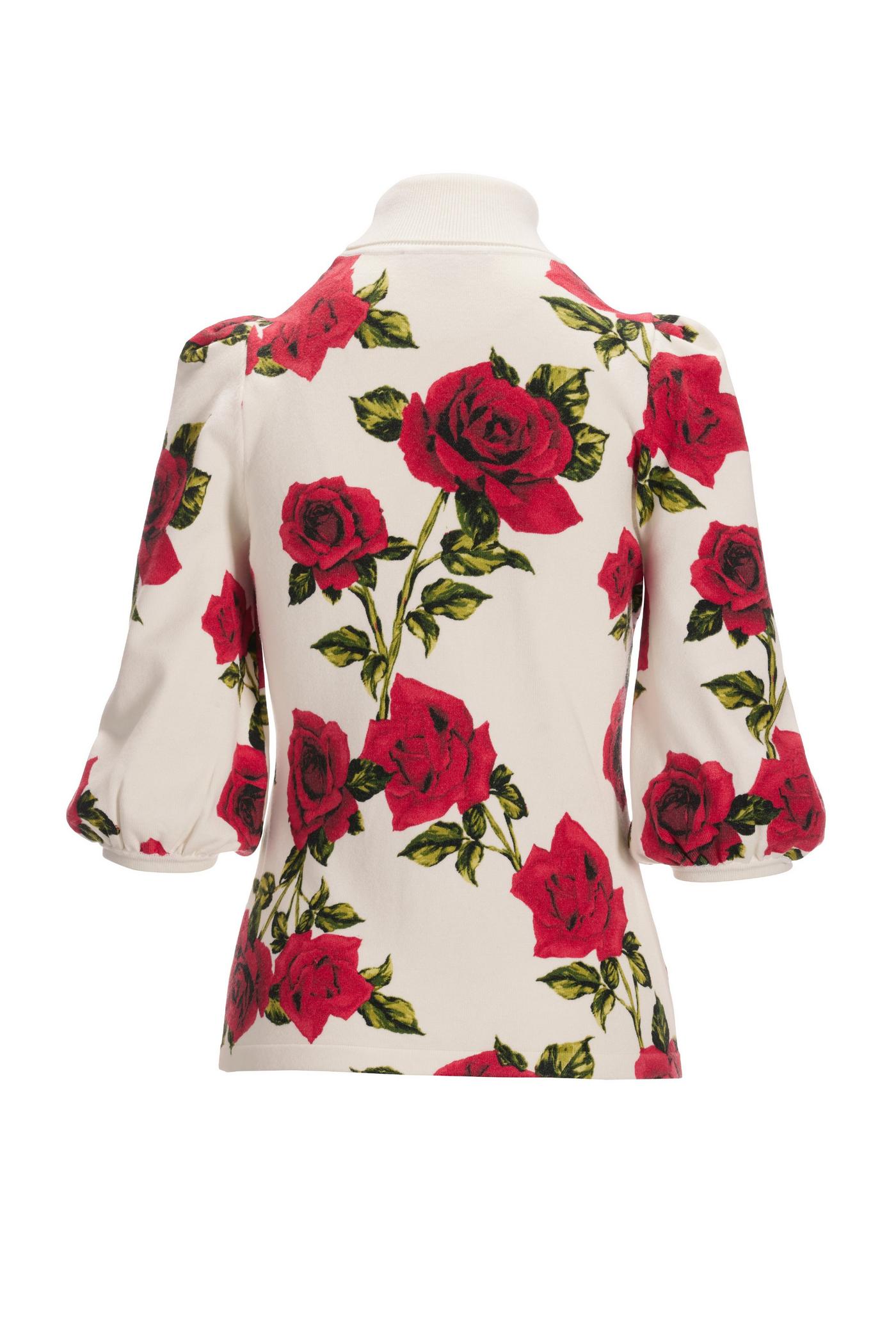 Off white rose sweatshirt hot sale