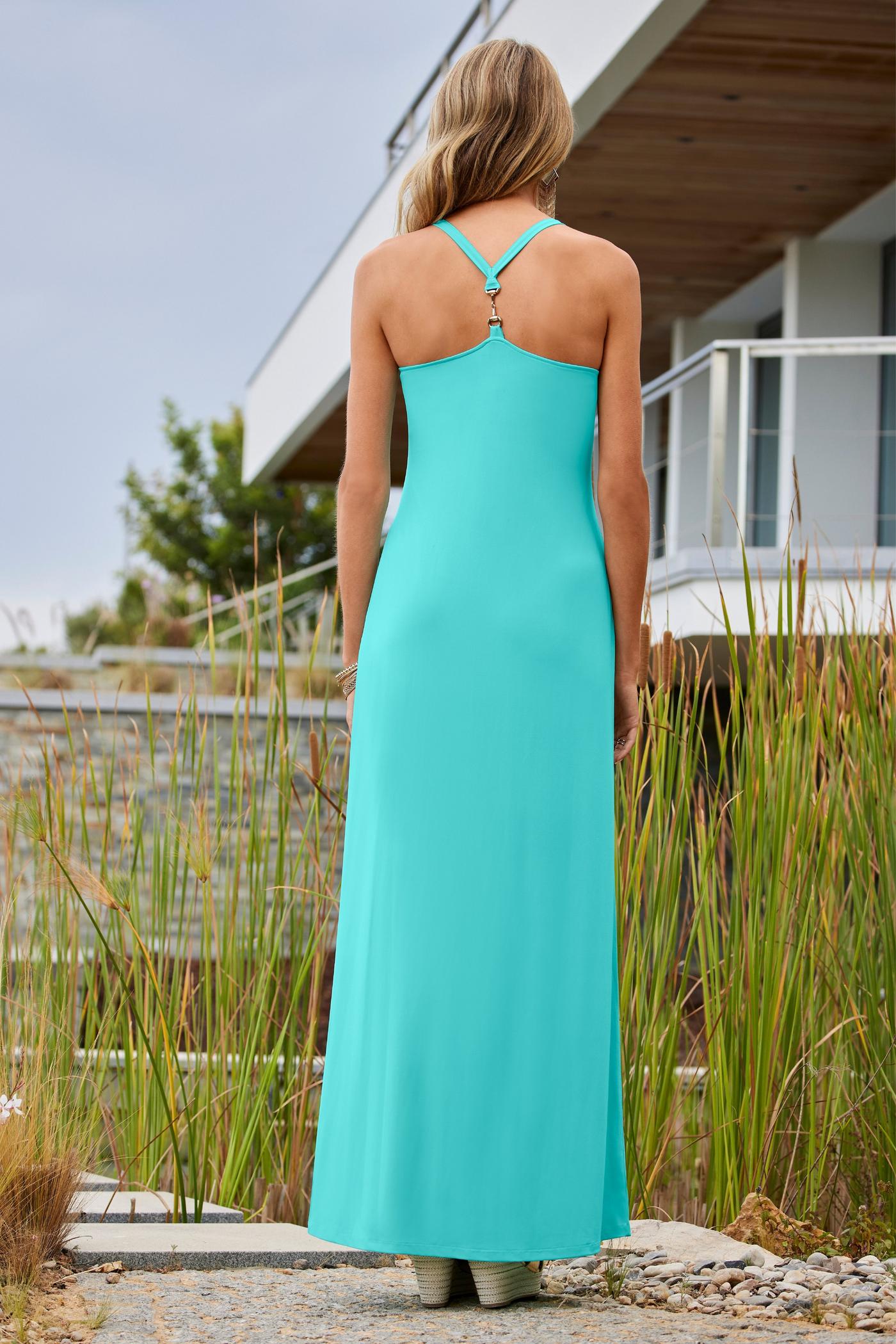chinese dress ladies Surfside Dress / Turquoise Turquoise / Xs/S