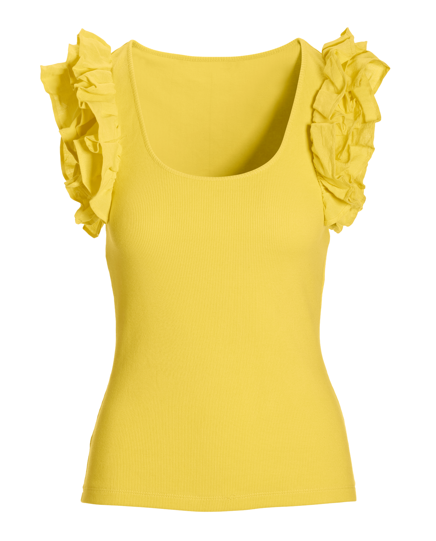 Haut En Soie BCBG Max Azria - Manches Bouffantes - Taille XXS - Lime Yellow - Neuf Avec Étiquette