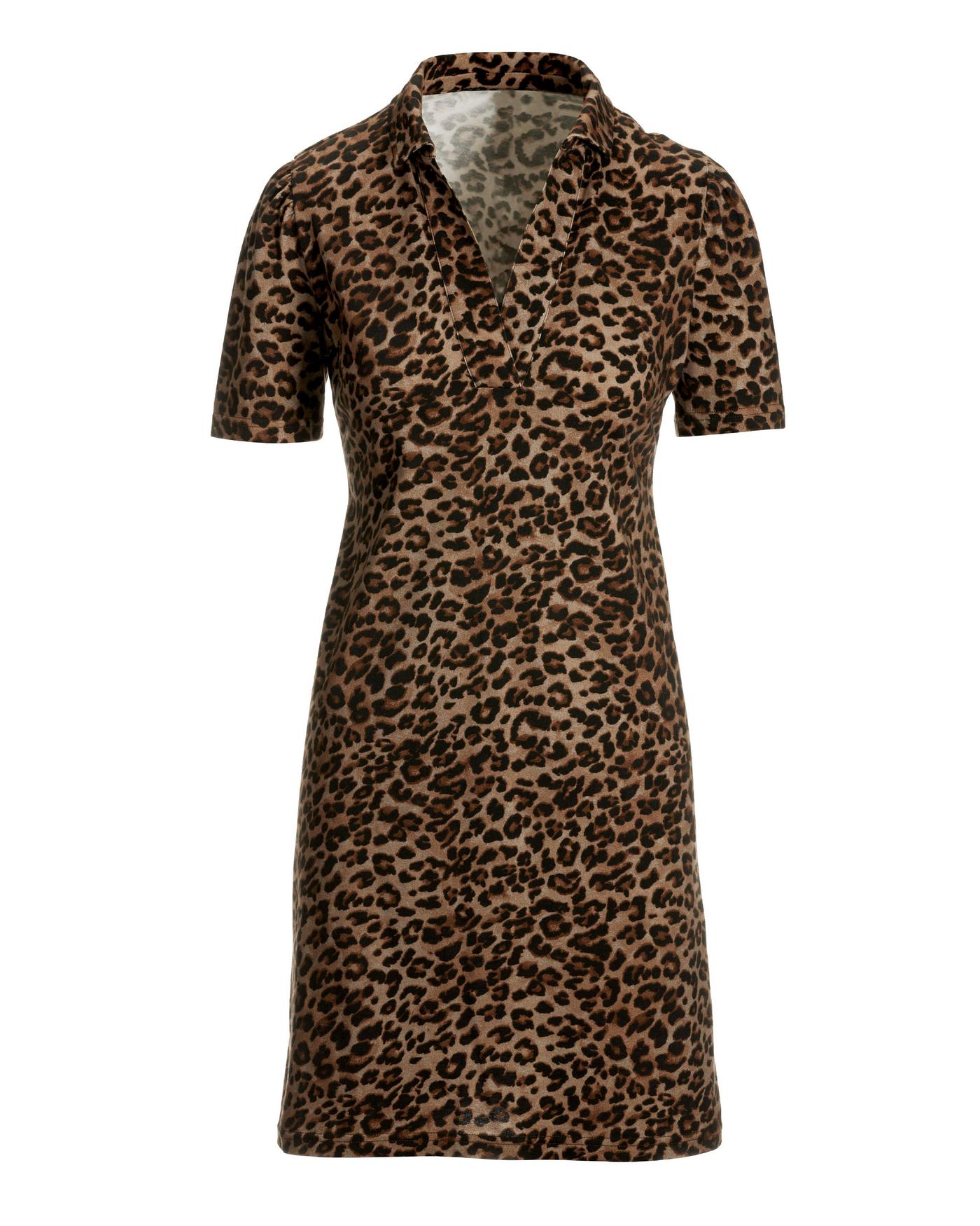 casual polo dresses Animal Casual Polo Dress - Multicolor
