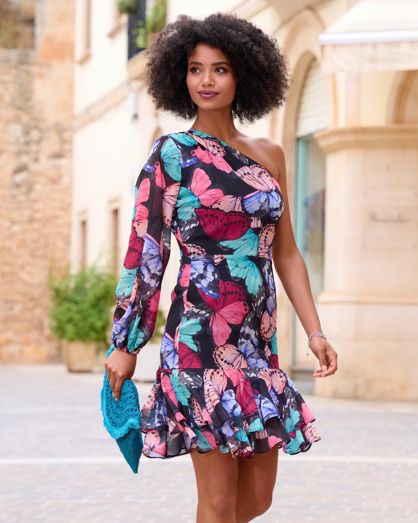 Dress in Butterfly Print Dress in Butterfly Print