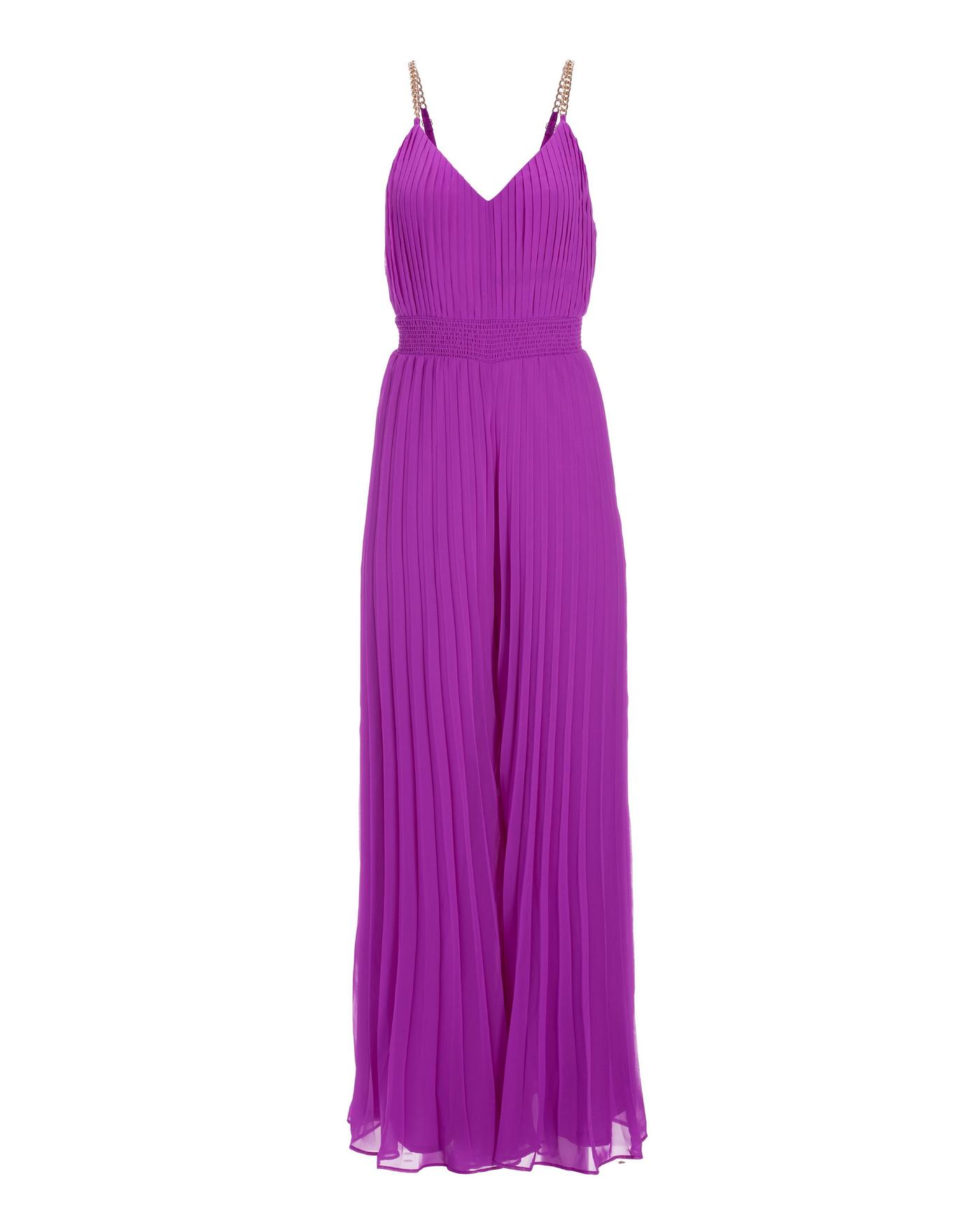 Chain Strap Pleated Jumpsuit Purple - Cactus Flower | Boston