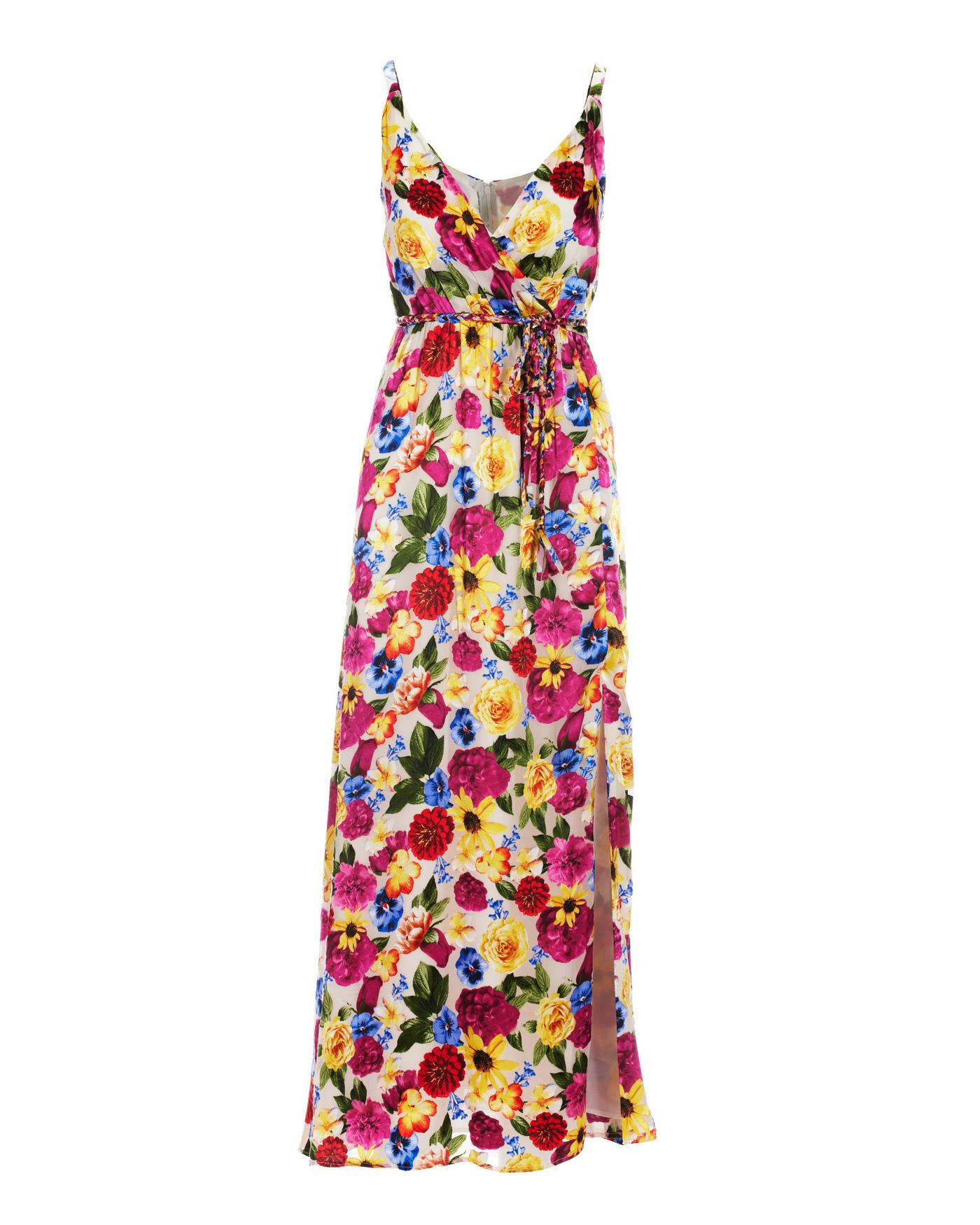 Surplice Burnout Sunflower Maxi Dress - Multicolor | Boston Proper