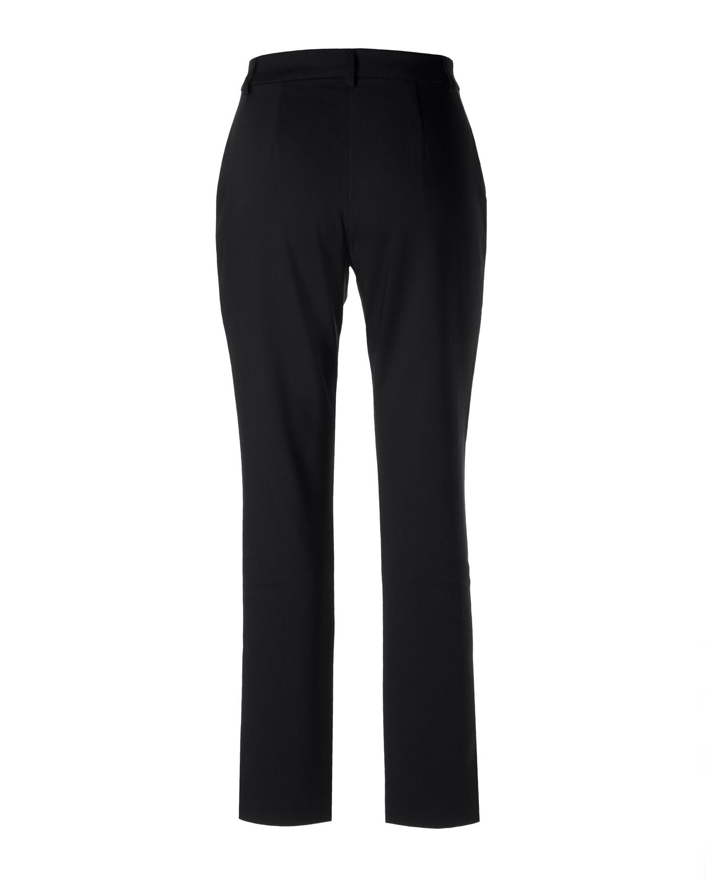 Modern Slim-Leg Slit-Front Trouser Pant - Black | Boston Proper