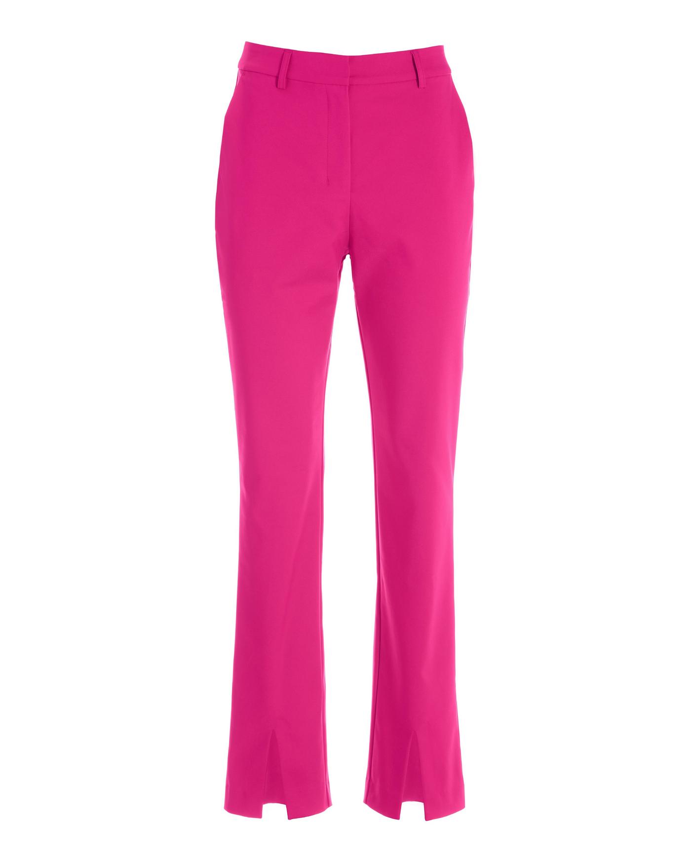 Modern Slim-Leg Slit-Front Trouser Pant - Blossom | Boston