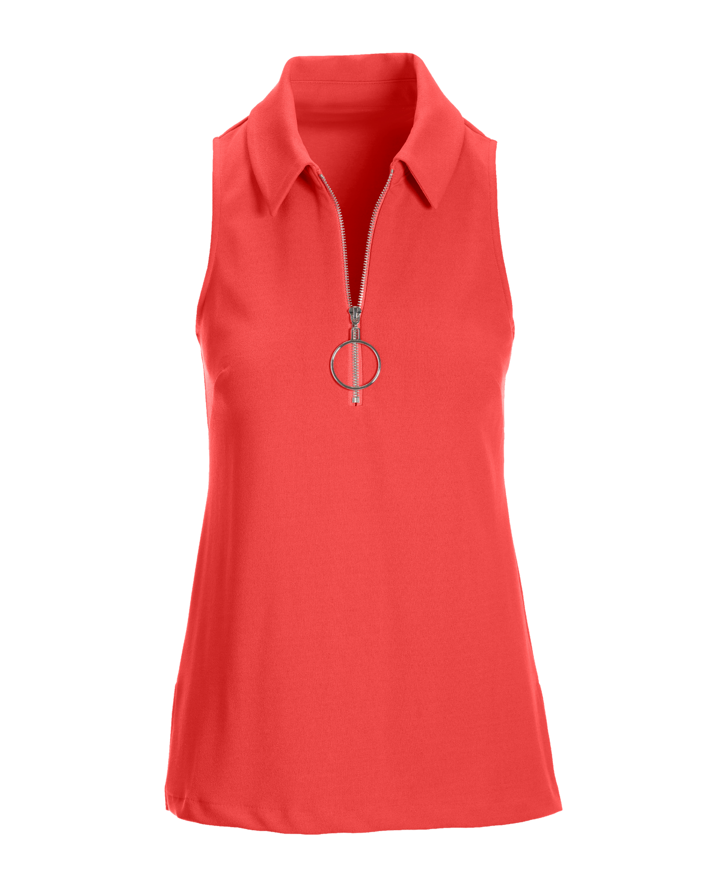 Collared Zip-Up Sleeveless Knit Top - Dubarry | Boston Proper