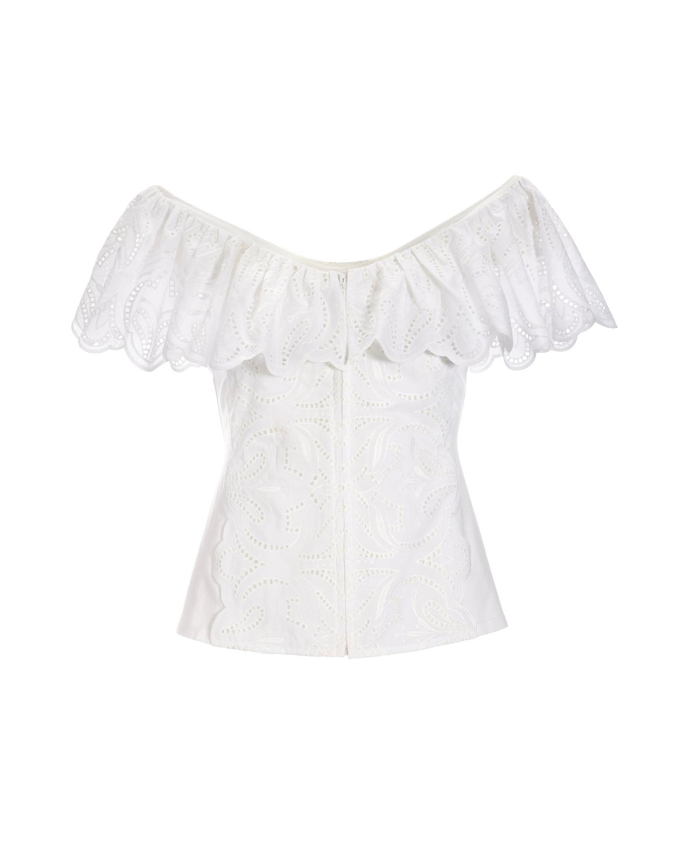 トップス Bibiy. IRIS RUFFLE TOP WHITE Bibiy. IRIS RUFFLE TOP WHITE