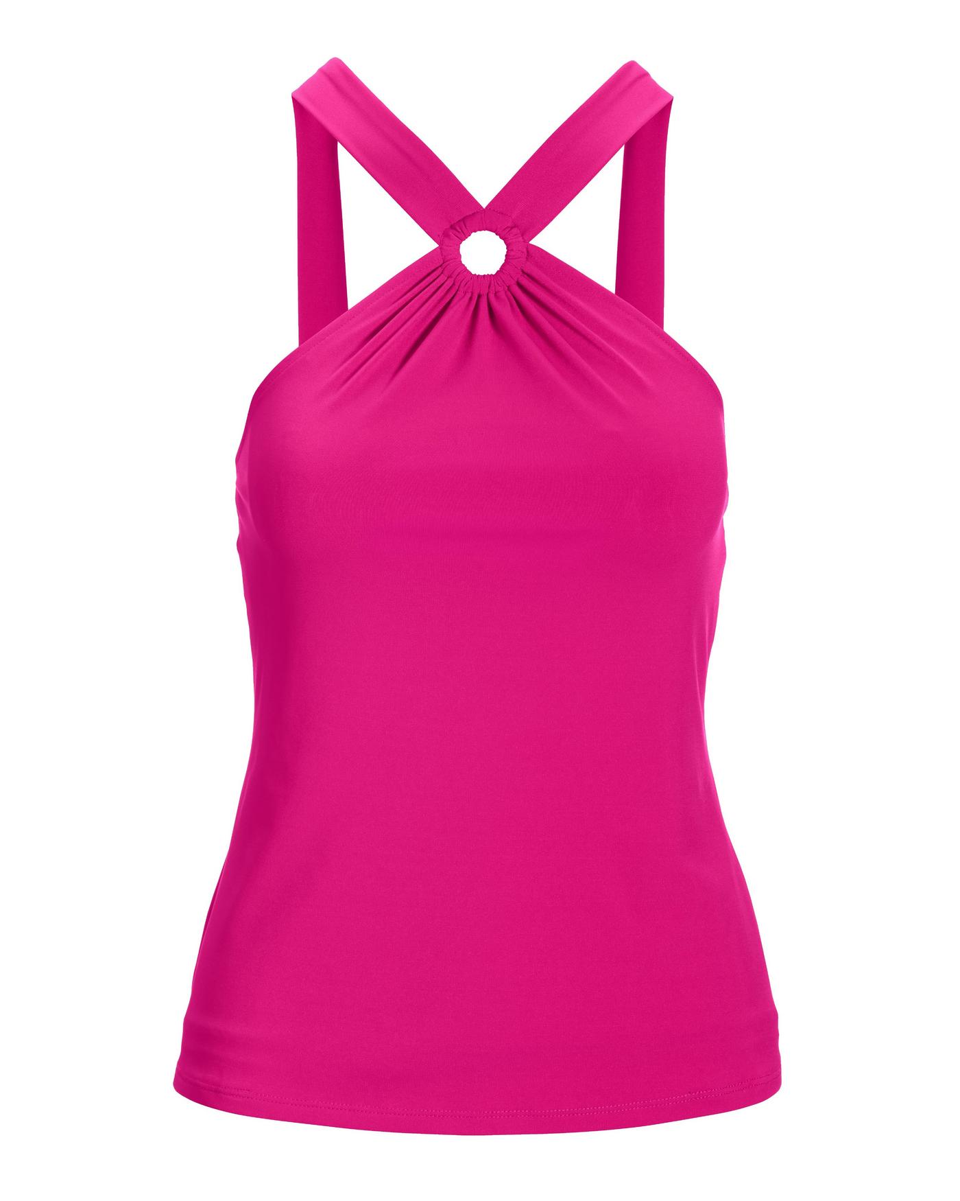 Ring Detail Tank Top Fuchsia - Purple | Boston Proper