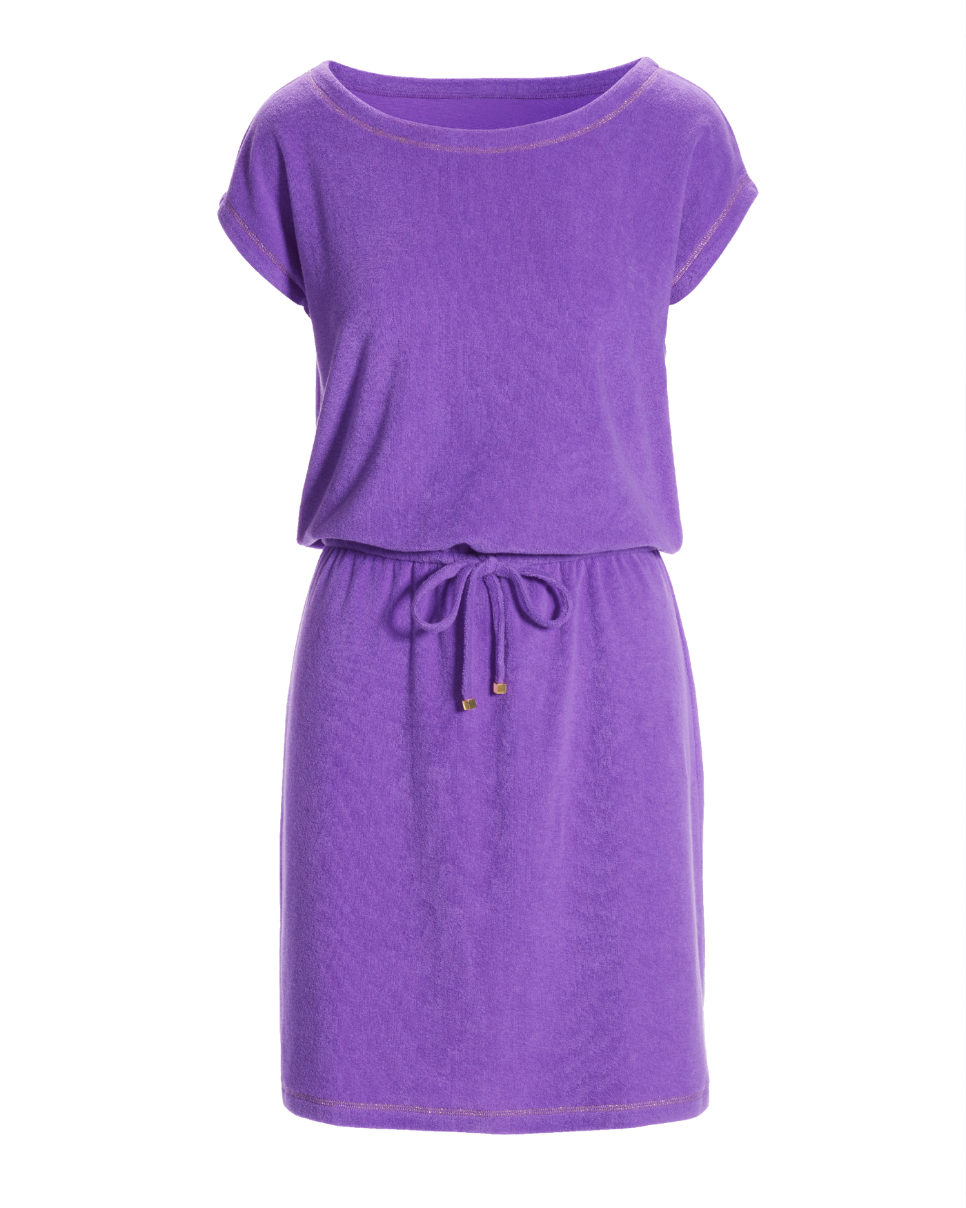 jadore blue dress Drawstring Printed V-Neck Maxi Dress – Charming Charlie main image 1
