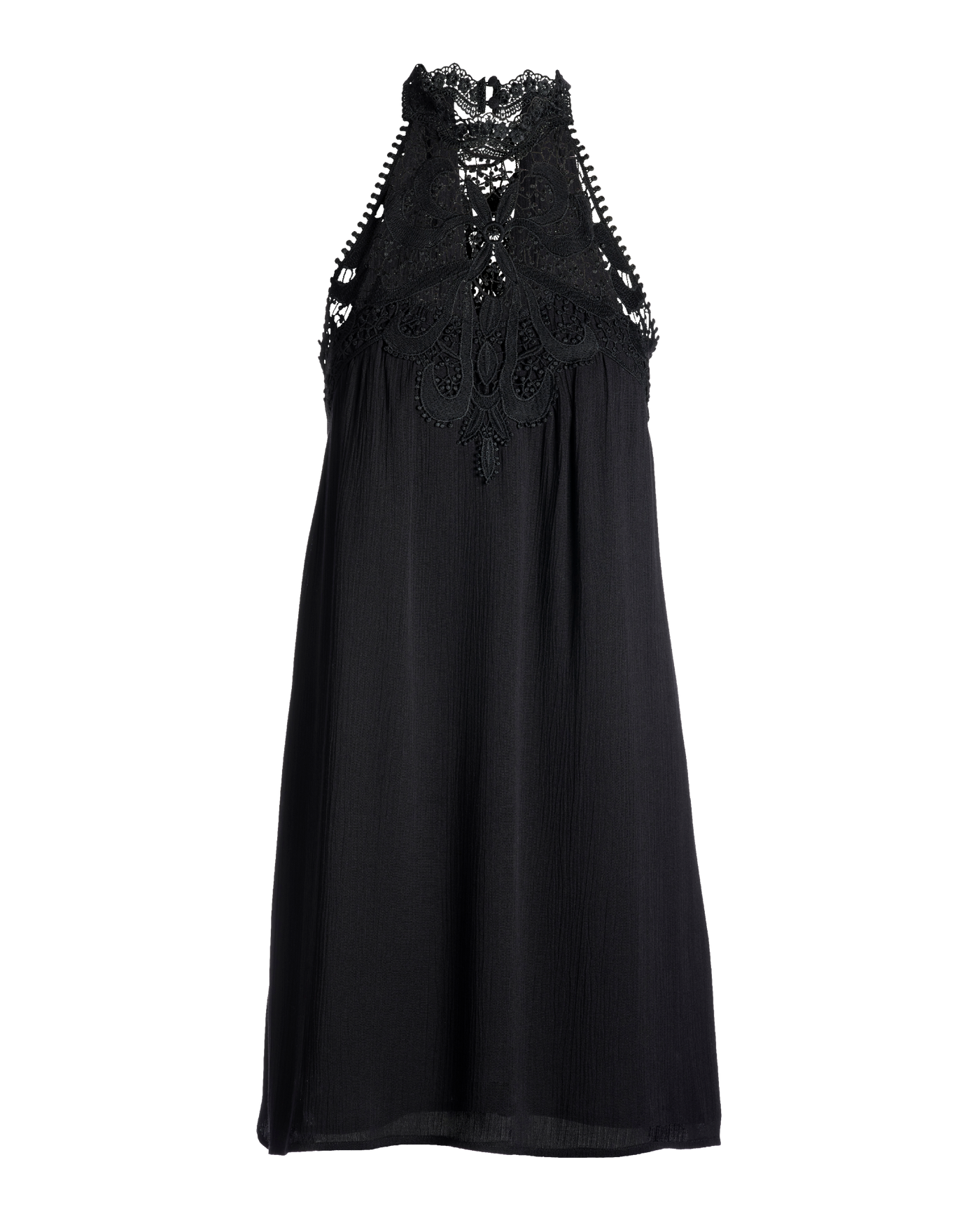 chinese dress ladies Tassel Tie Lace Trim Sleeveless Dress main image 1