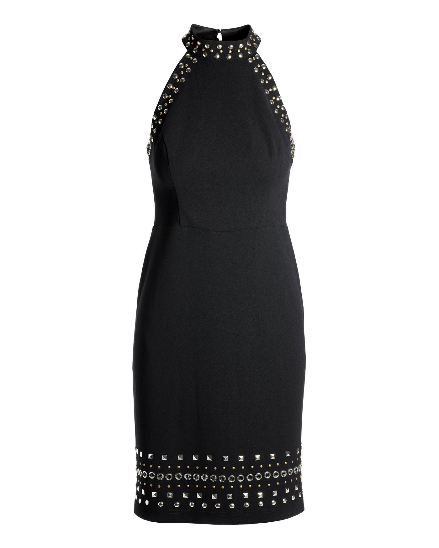 low halter neck dress Capriana Halter Low Back Mini Dress Black main image 1