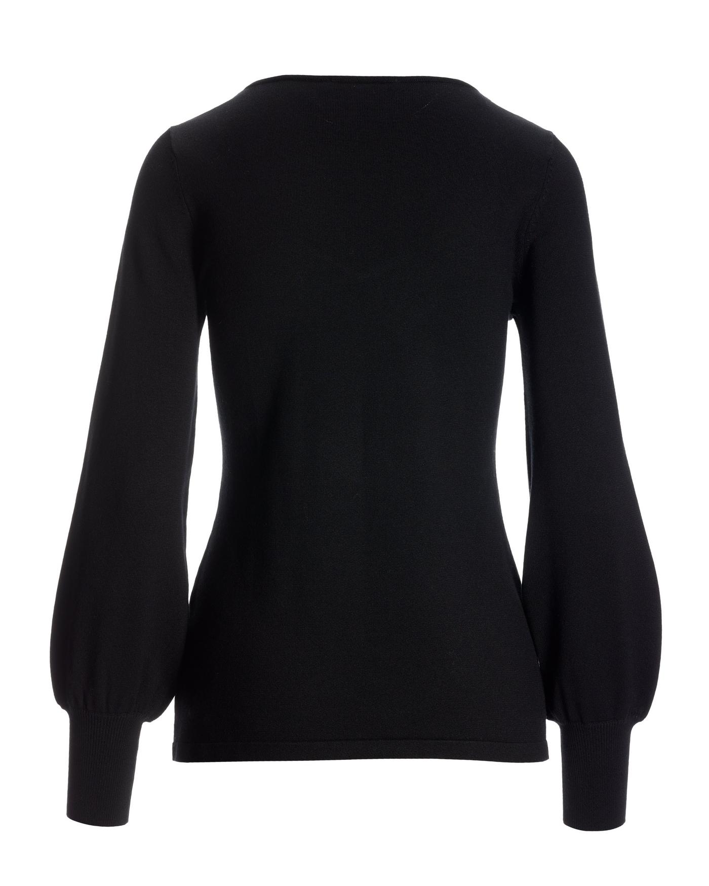 Worthington Womans Plus Top Size 1X Black 3/4 Sleeve