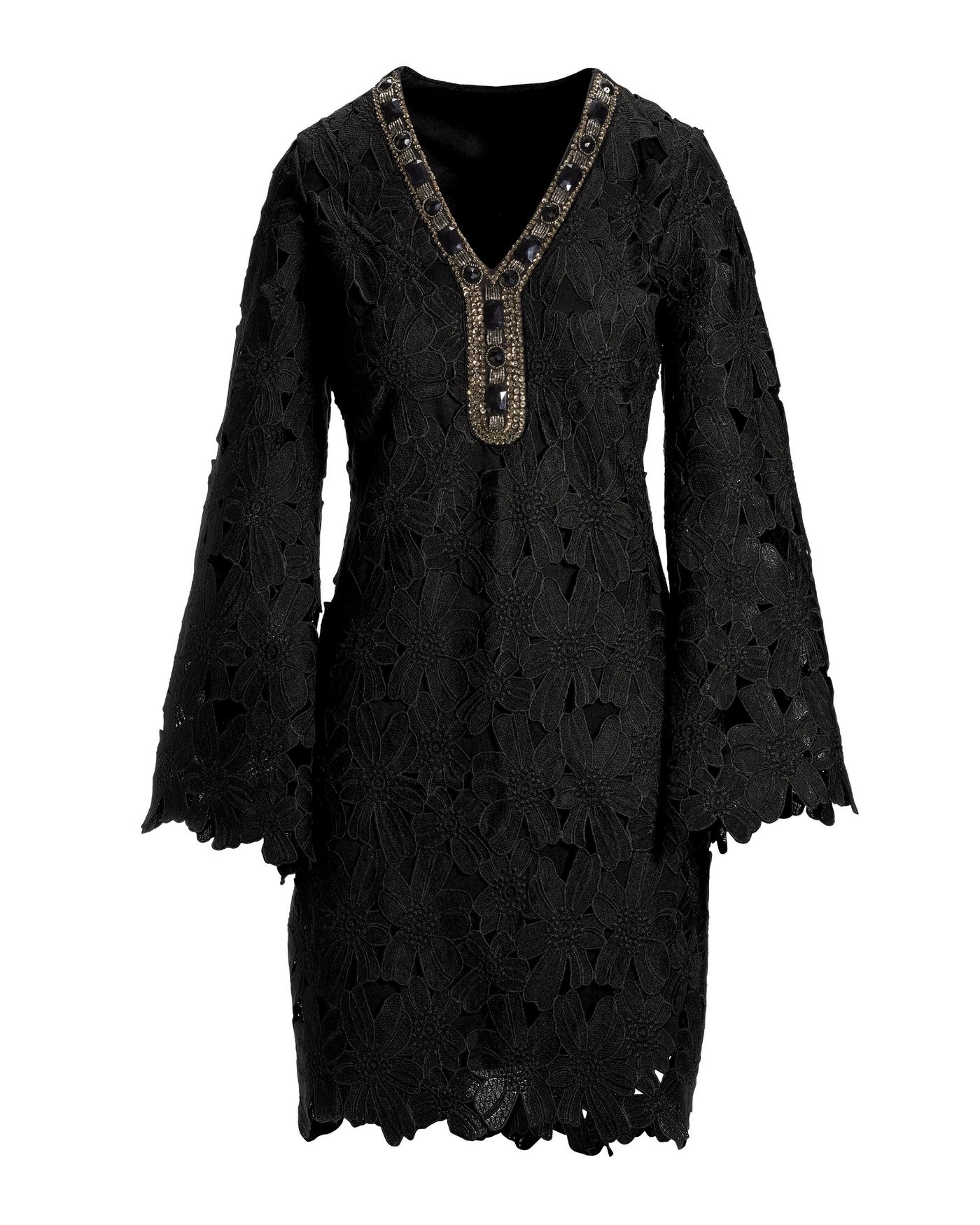 princess polly baby blue dress Sheer Lace Long Sleeve Mini Dress In Black | SOUR FIGS main image 0