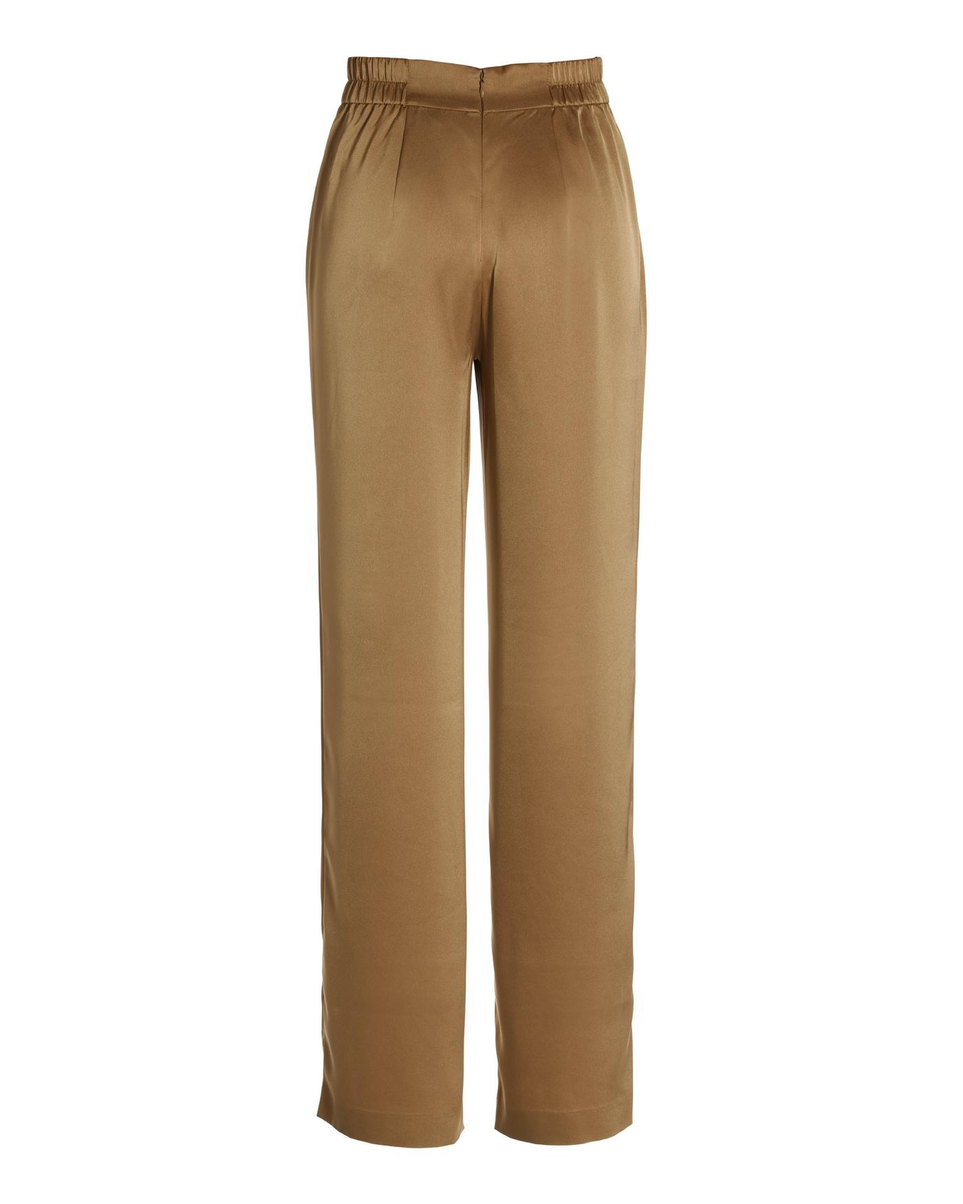 Malibu Satin Wide Leg Trouser Pant - Champagne | Boston Proper