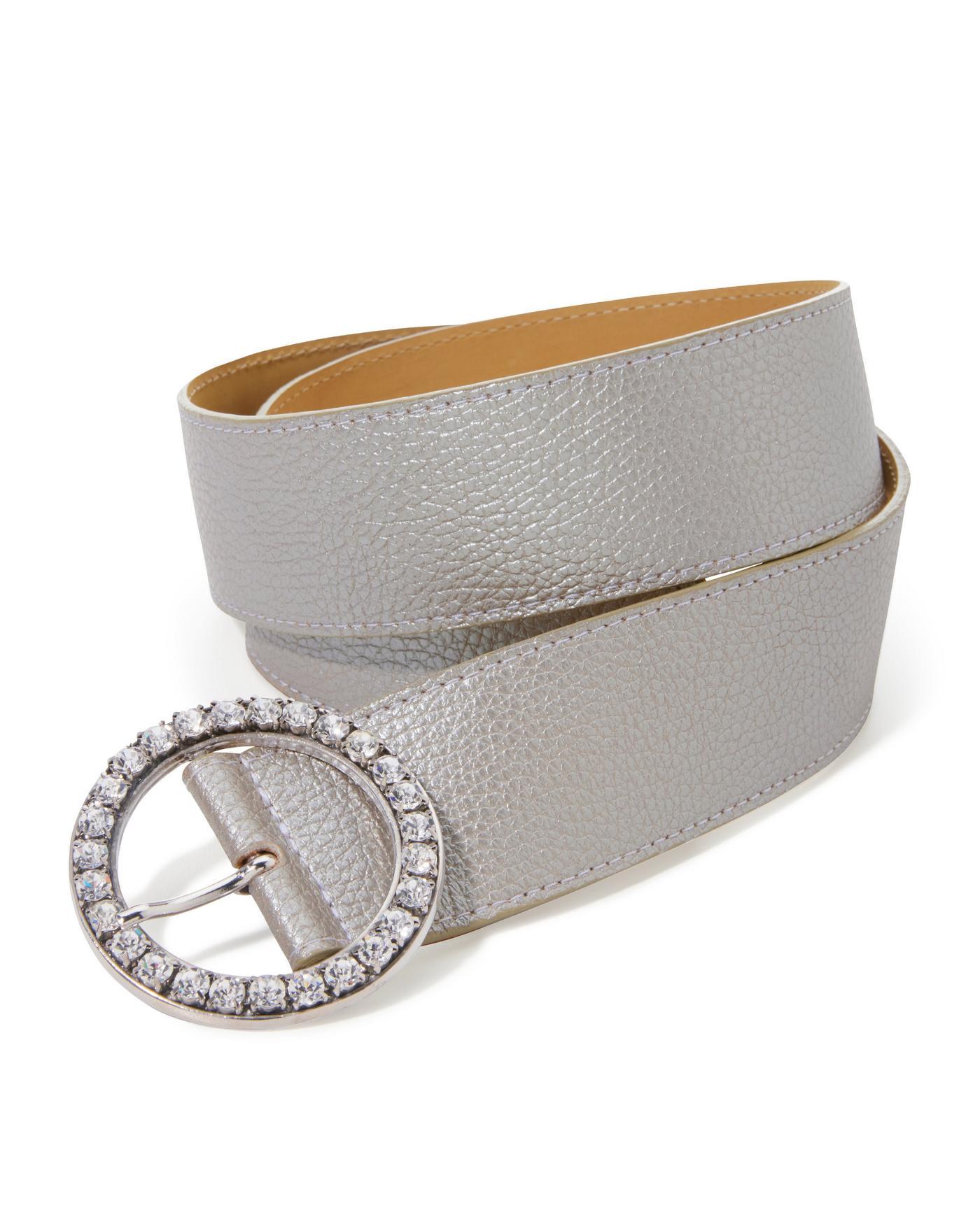 Leatherrock  womens silver buckle belt s 32\