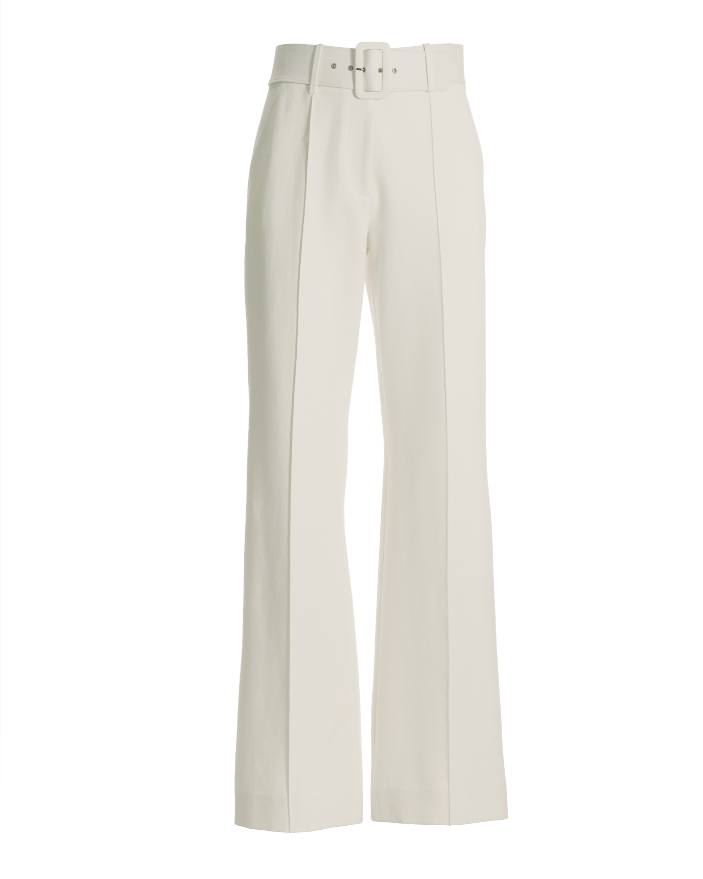 Malibu Belted Ponte High Waist Wide Leg Trouser Pant Off Malibu Belted Ponte High Waist Wide Leg Trouser Pant Off