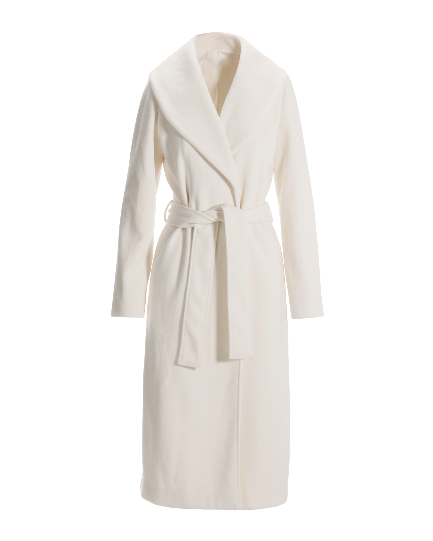 Shawl Collar Tie Waist Coat Off White | Boston Proper