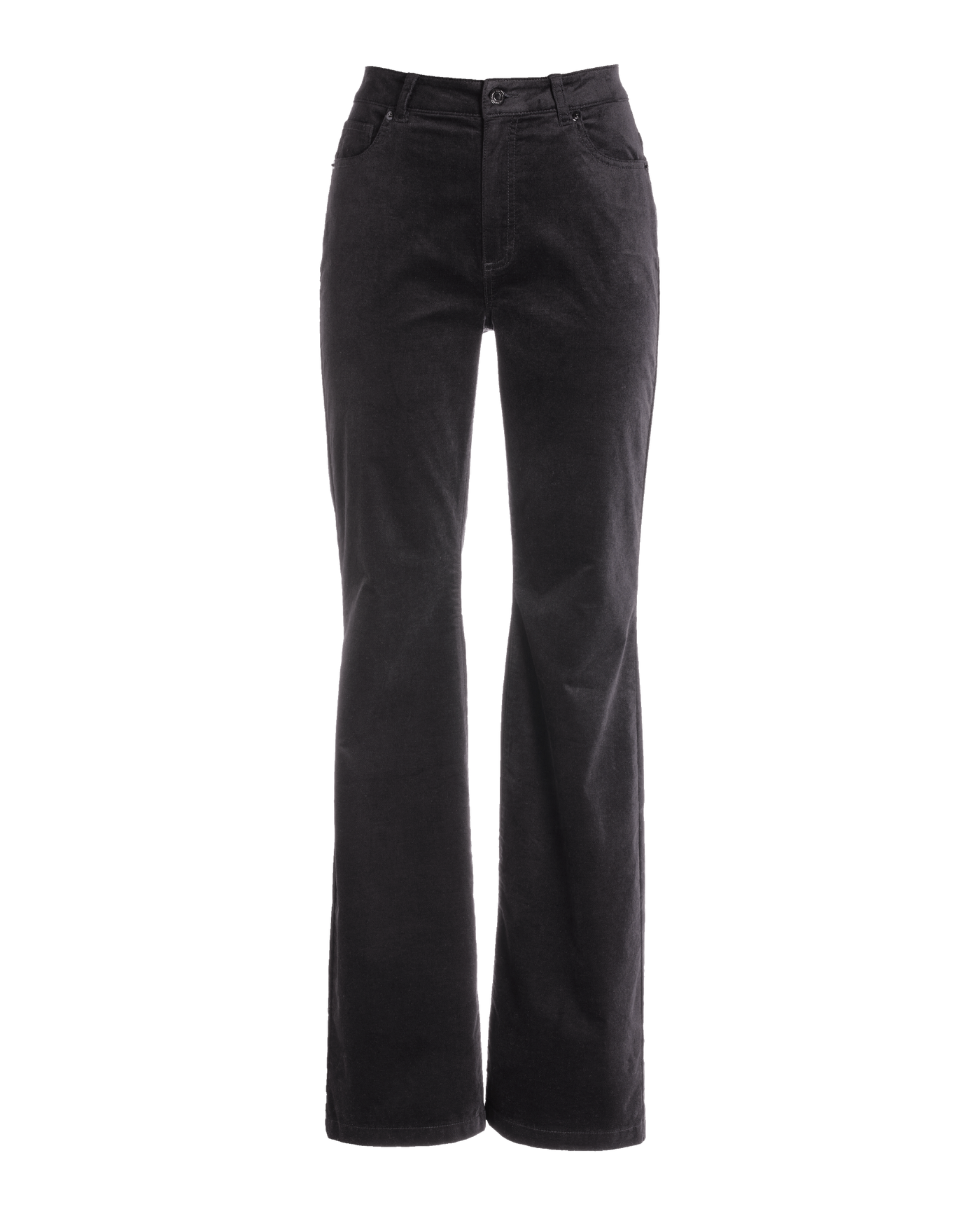 Monterey Velvet Five Pocket Bootcut Pant - Black | Boston Proper