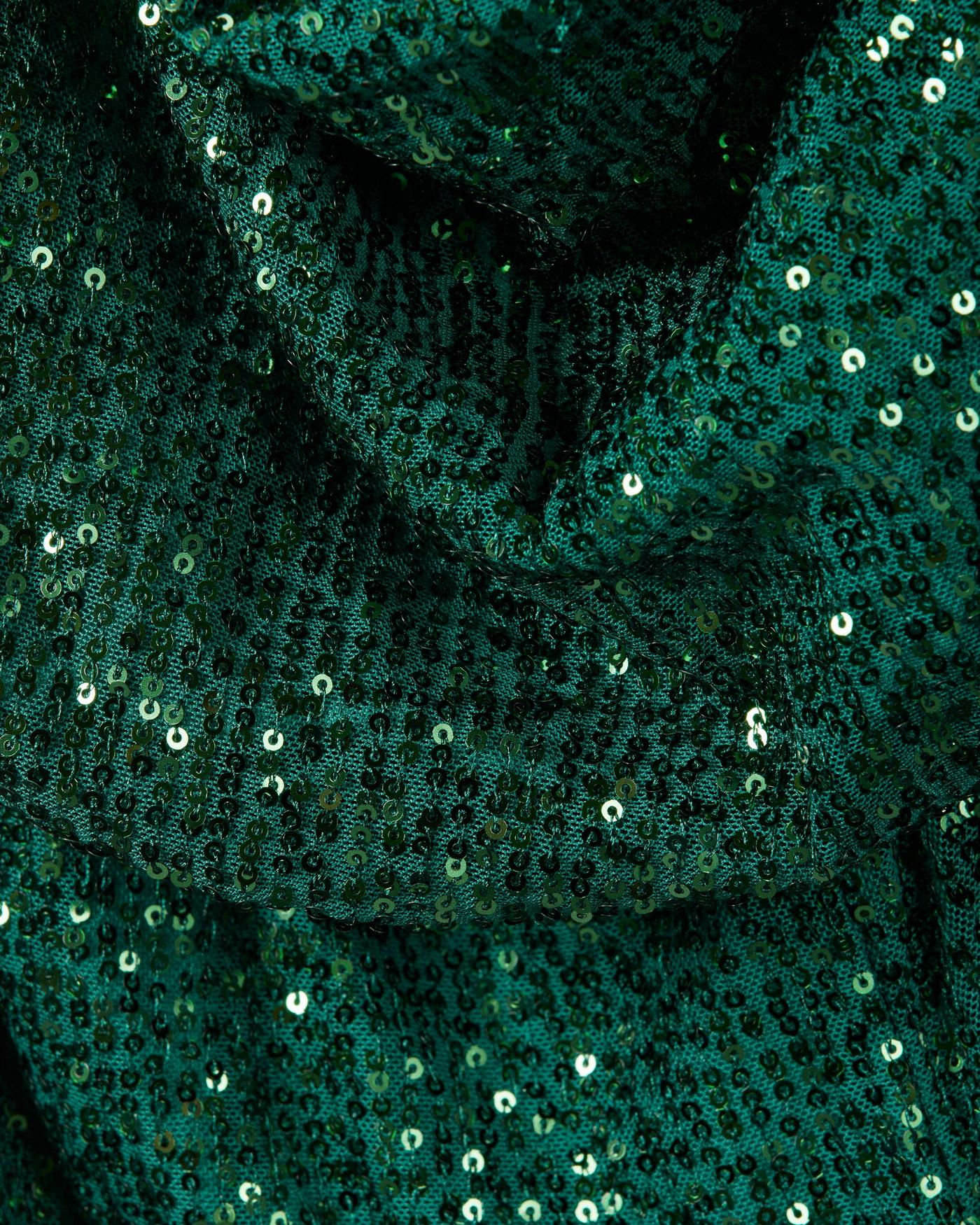 Sequin Cowl Neck Jumpsuit - Deep Emerald | Boston Proper