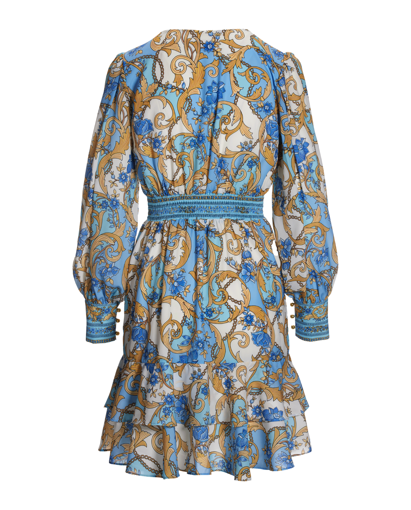navy blue dress for baby girl Provincial Patchwork Dress L (10-12)
