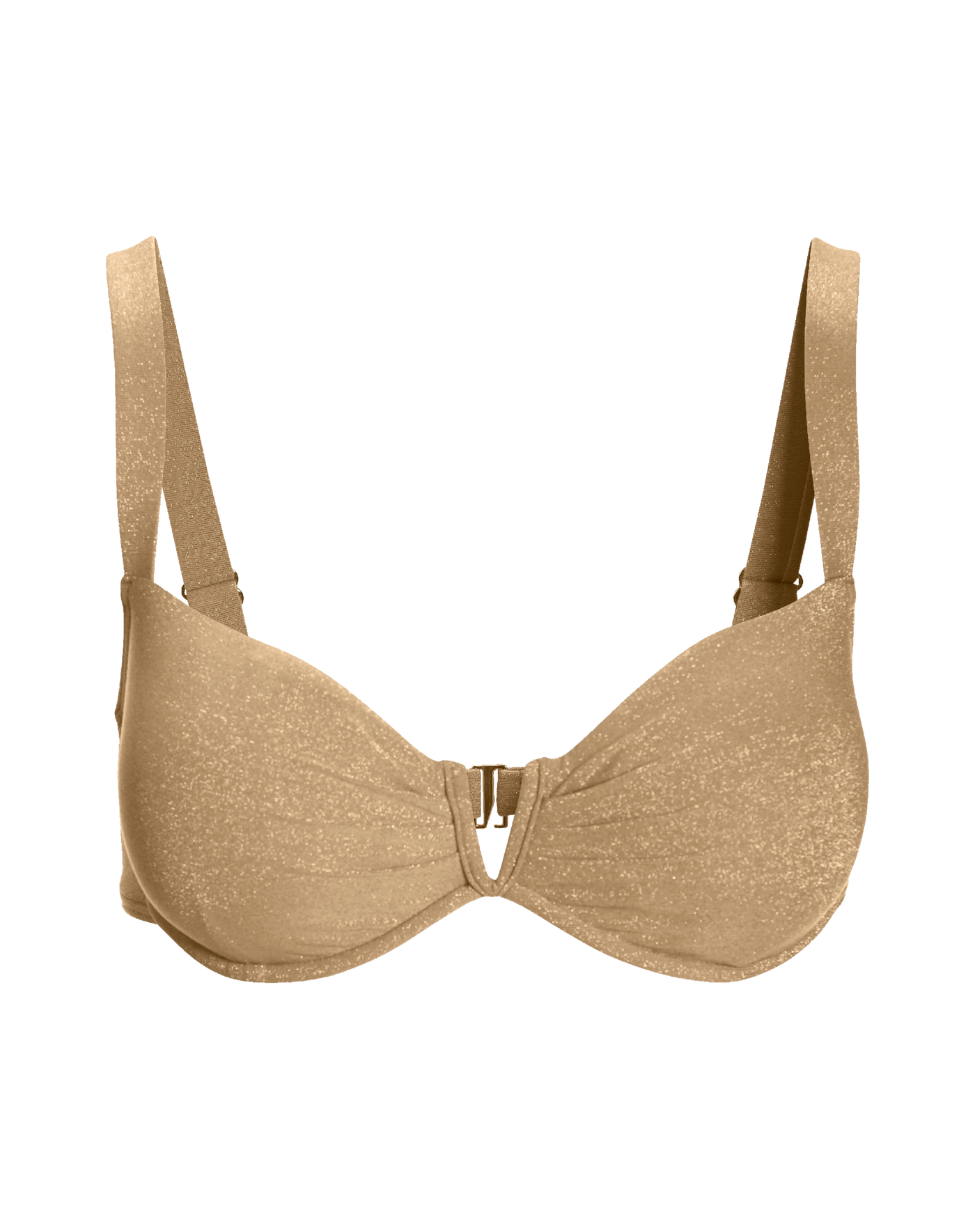 Metallic gold bikini top deals